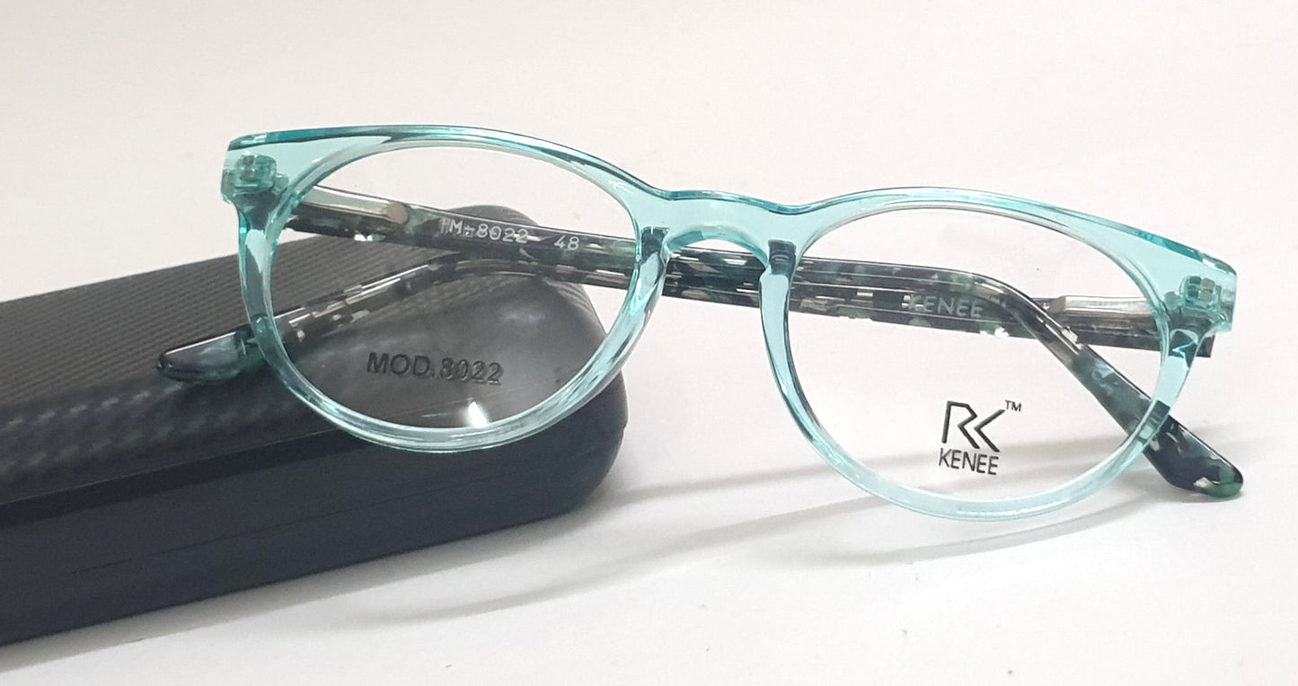 Round Shape Eyeglasses for Kids RK KENEE MOD 8022 Light Blue