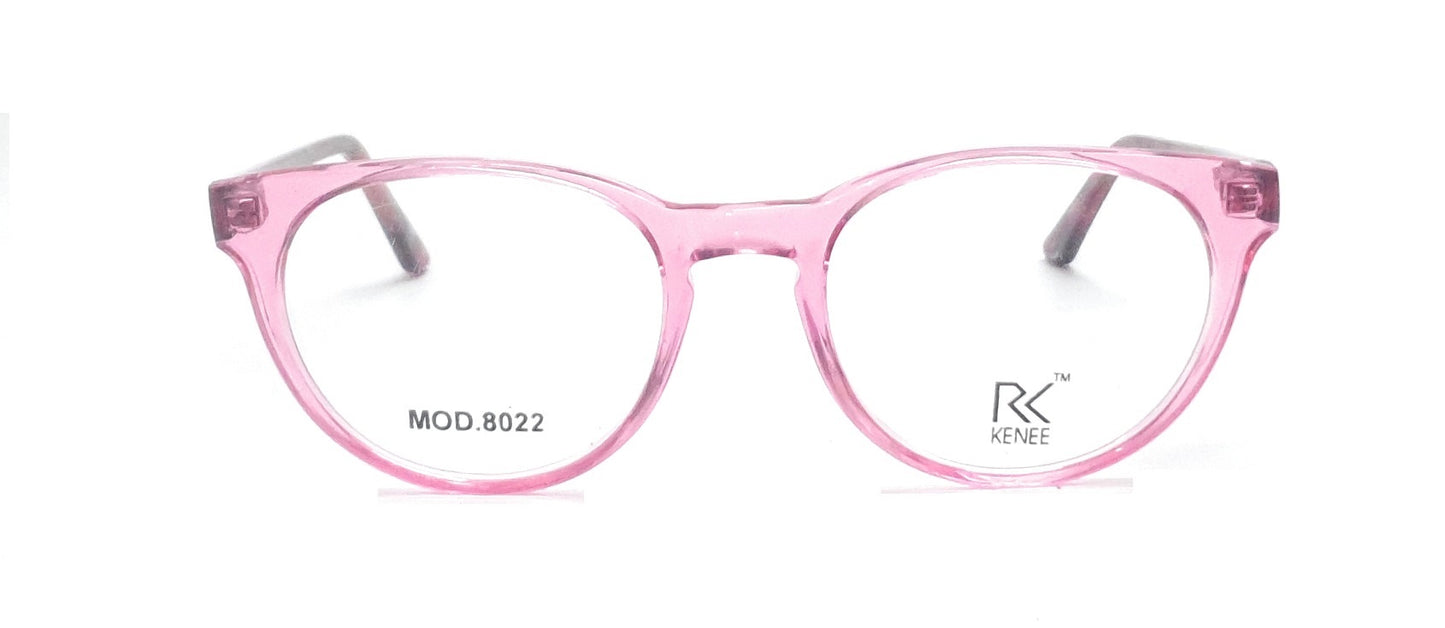 Round Shape Eyeglasses for Kids RK KENEE MOD 8022 Light Pink