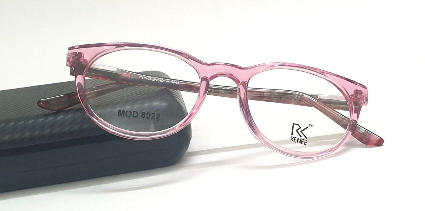 Round Shape Eyeglasses for Kids RK KENEE MOD 8022 Light Pink