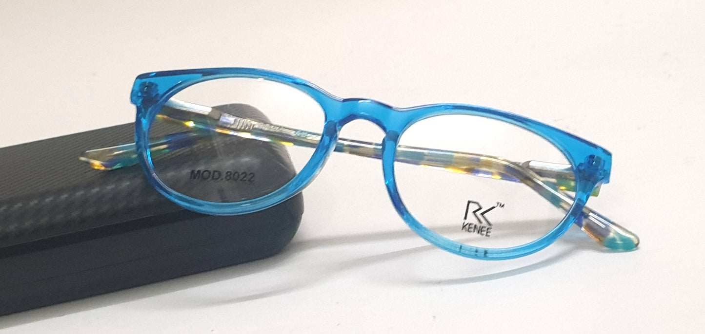 Round Shape Eyeglasses for Kids RK KENEE MOD 8022 Sky Blue