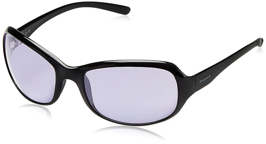 Fastrack Women Bug Eye Sunglasses Black Frame Purple Lens P180PR2F