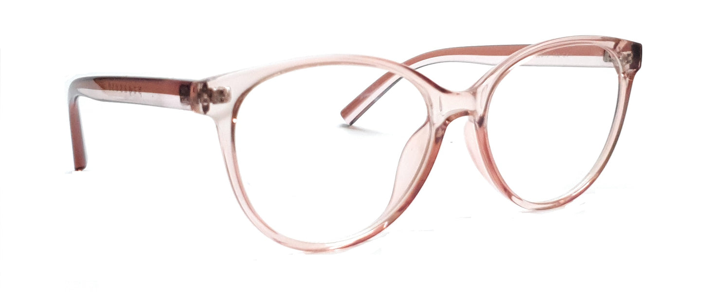 Brown transparent spectacle glasses