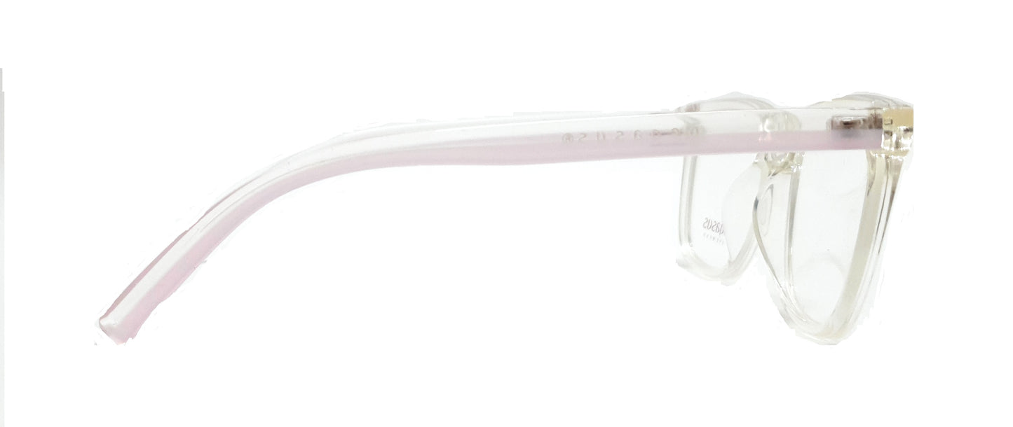 Pegasus Eyeglasses Spectacle 8261 with Power ANTI-GLARE-Reflective Glasses White Transparent PE-042