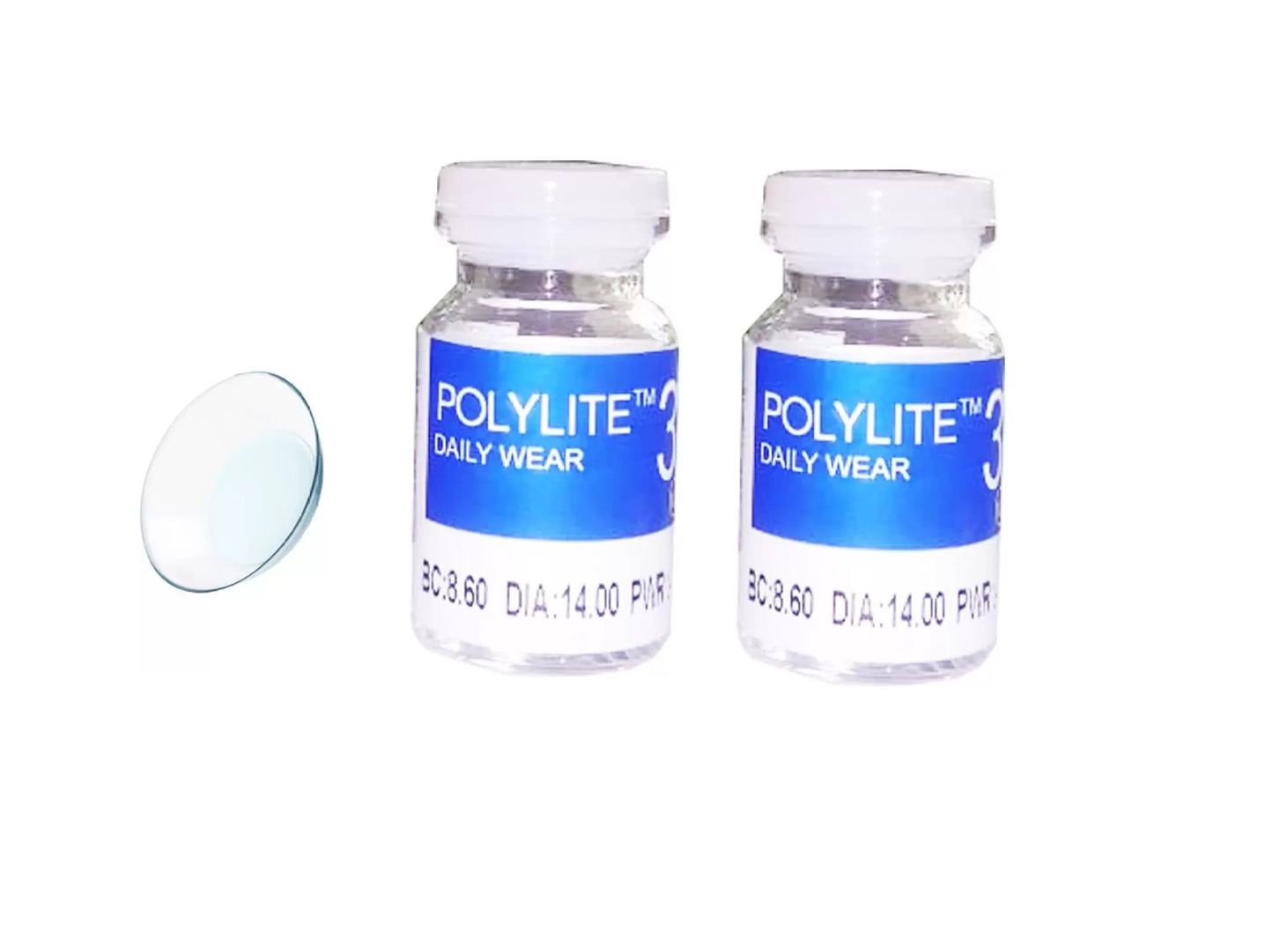 Polylite 38 Clear Yearly Disposable Contact Lenses ( 2pcs in Pack )