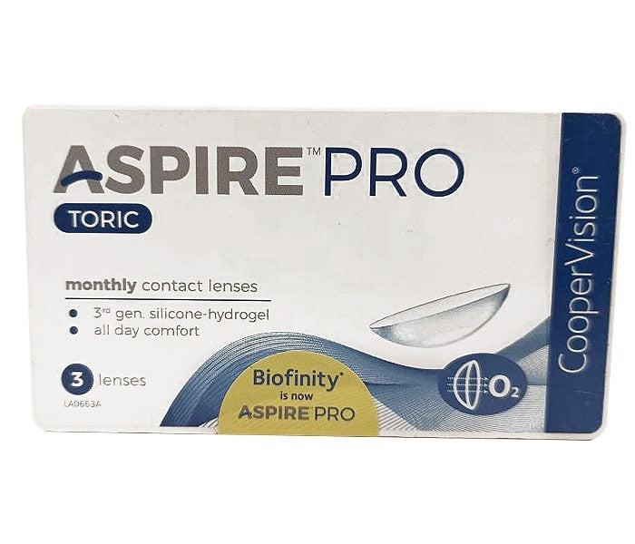Aspire Pro Torics Monthly Disposable Contact Lenses CooperVision ( 3pcs in a Box )