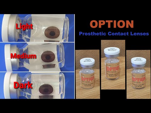Dark Brown Prosthetic Contact Lenses Image