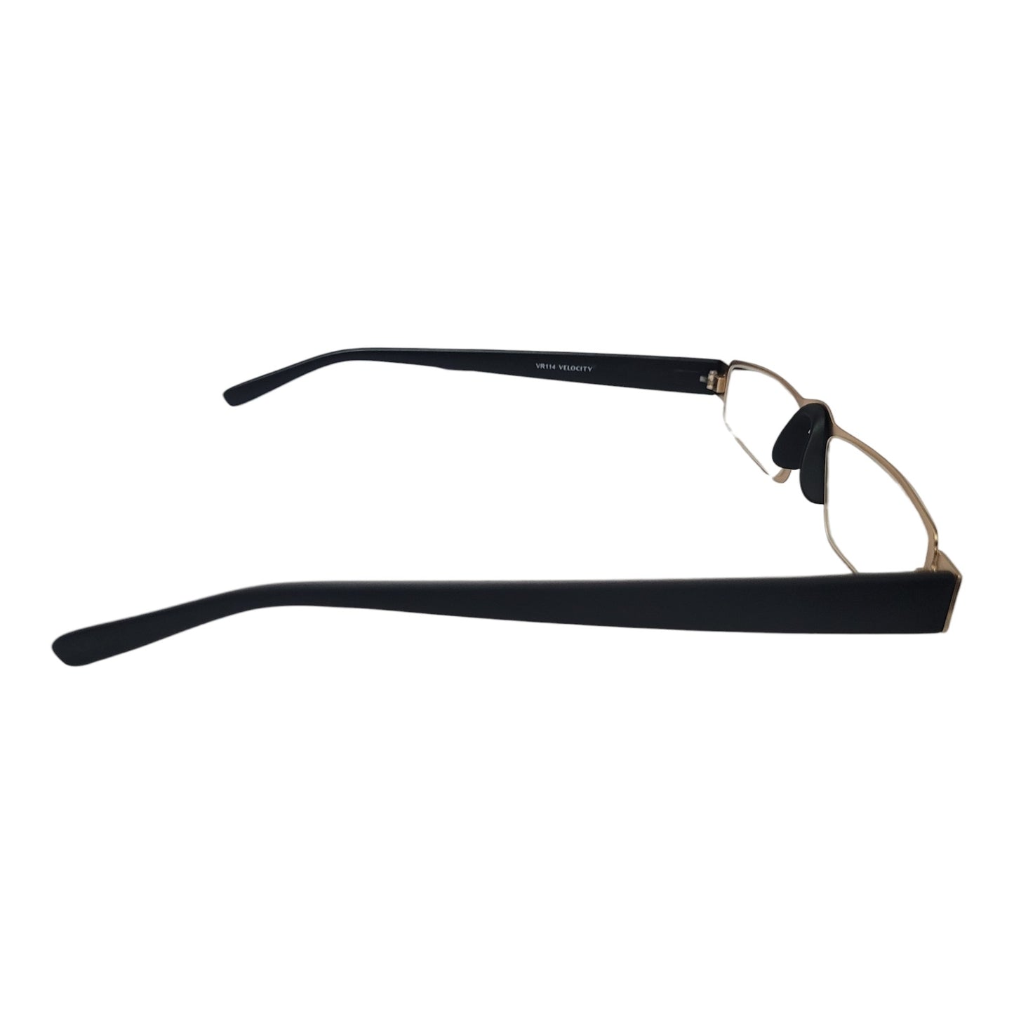 Golden Flat Slim Fix Nose Pad Unisex Rectangle Full Rim Power Reading Glasses For Men & Women | Near reading glasses - SoftTouchLenses
