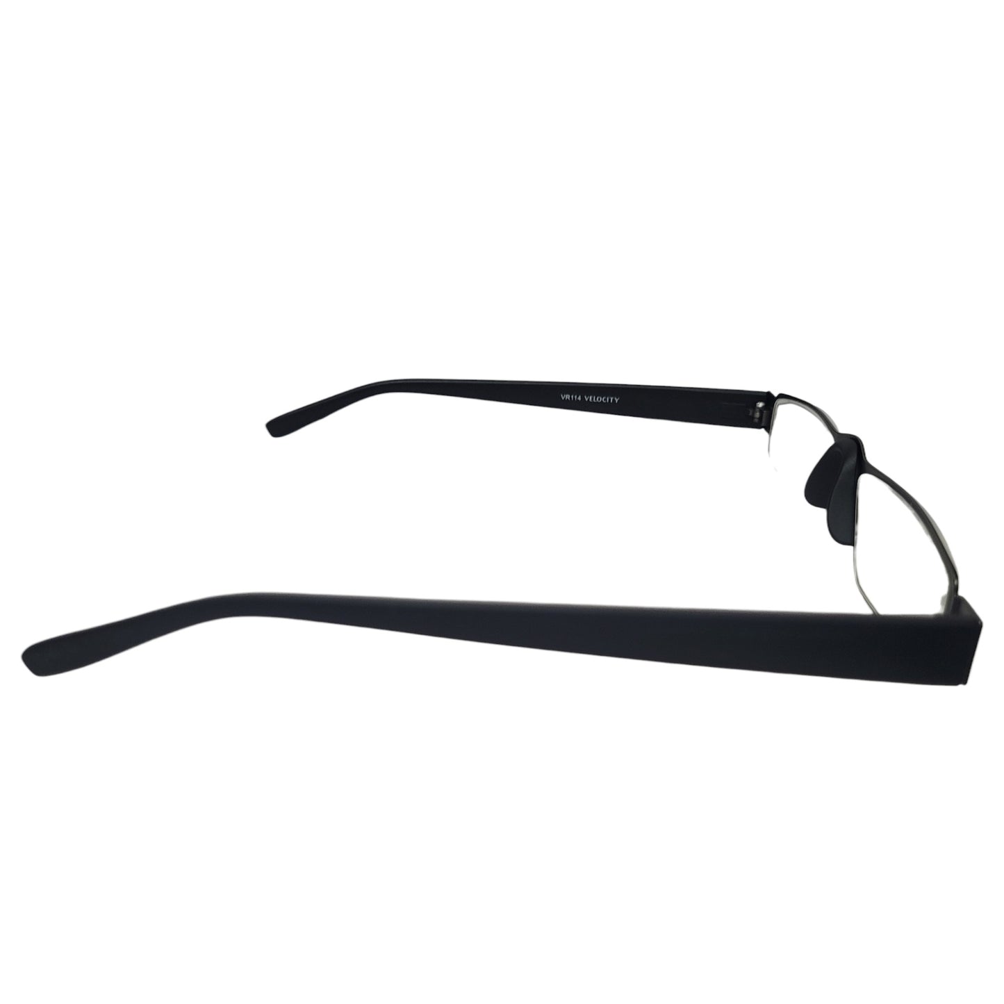 Grey Flat Slim Fix Nose Pad Unisex Rectangle Full Rim Power Reading Glasses For Men & Women | Near reading glasses - Affaires