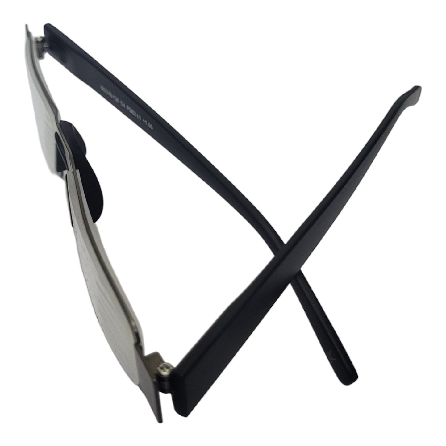 Grey Flat Slim Fix Nose Pad Unisex Rectangle Full Rim Power Reading Glasses For Men & Women | Near reading glasses - Affaires