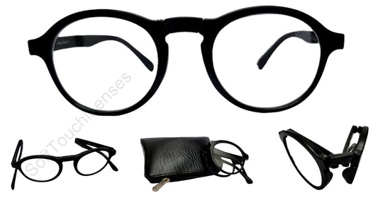 Affaires Folding Reading Glasses For Men and Women Black
