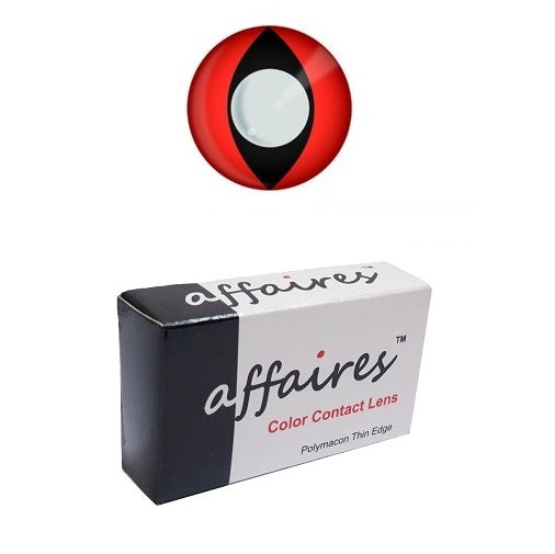 Affaires Red Cat Crazy Color Contact Lenses