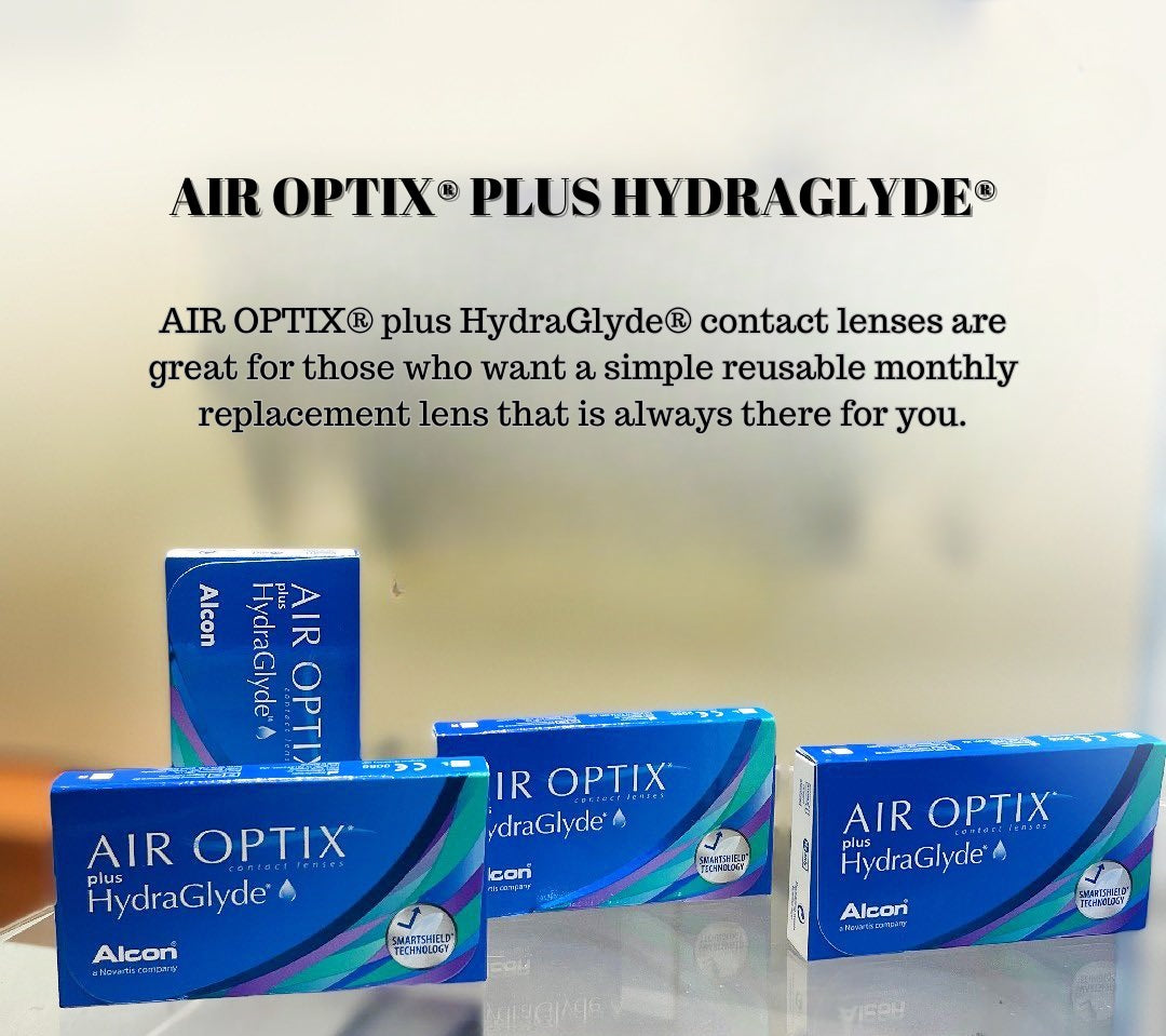 Air Optix plus HydraGlyde Monthly Disposable ALCON  (3 Lenses/Box)