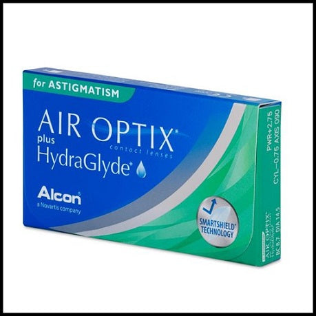 Alcon Air Optix Plus Hydraglyde Toric Monthly Disposable Contact Lenses  (3 Lens in a Box)