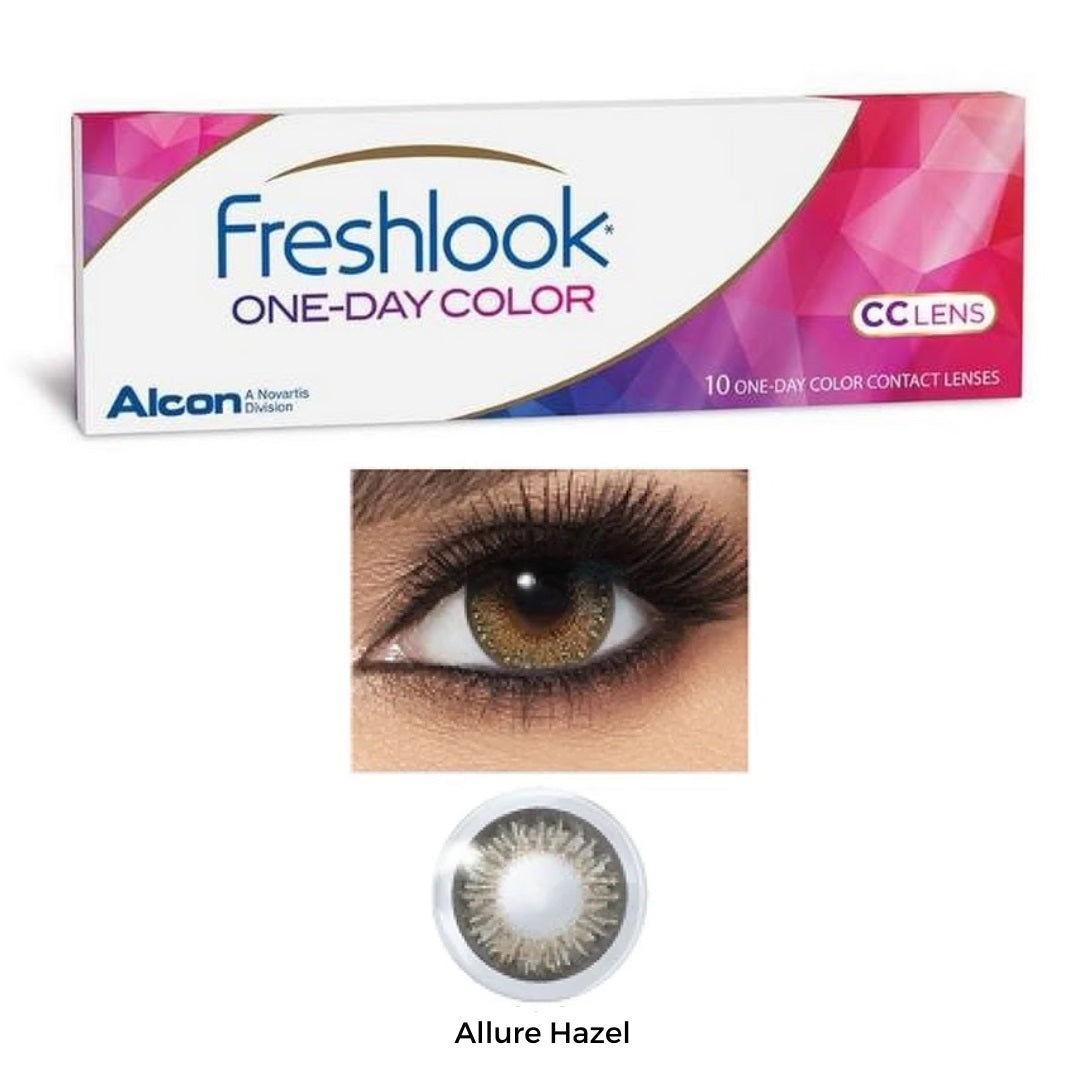 Fresh Color Lens FreshLook Circle Color Allure Hazel Daily Disposable Lenses ...
