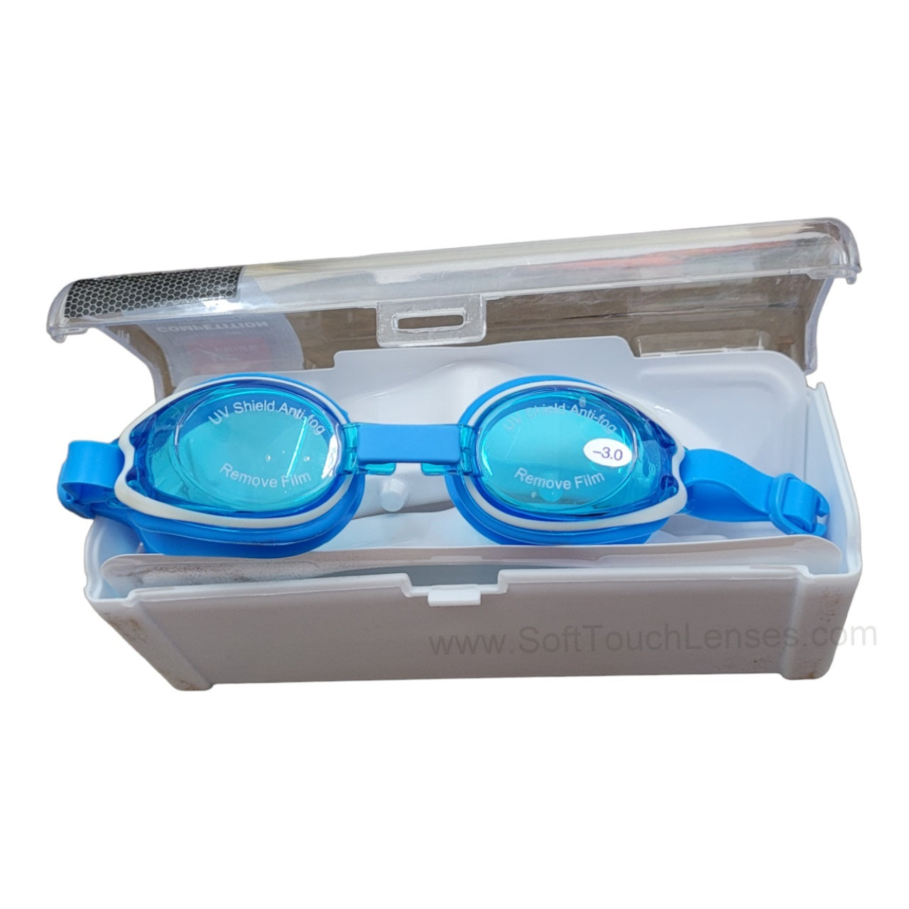 Kids Power Swimming Goggles Rx Prescription Optical Corrective Lenses with UV Protection, Anti-Fog ( 3yr to 8yr )