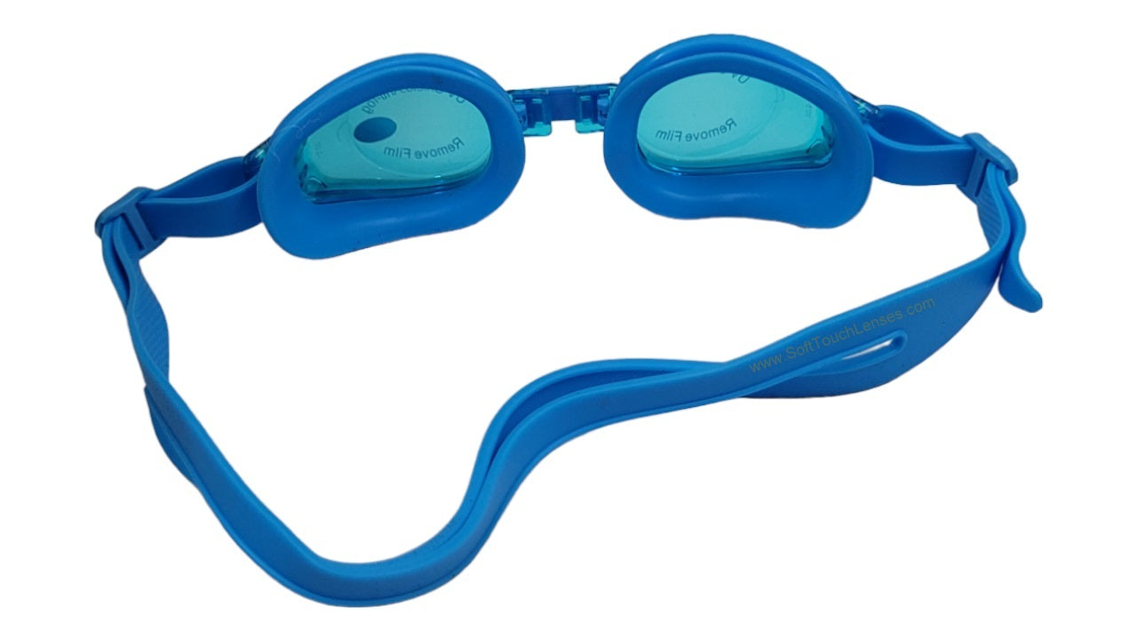 Kids Power Swimming Goggles Rx Prescription Optical Corrective Lenses with UV Protection, Anti-Fog ( 3yr to 8yr )