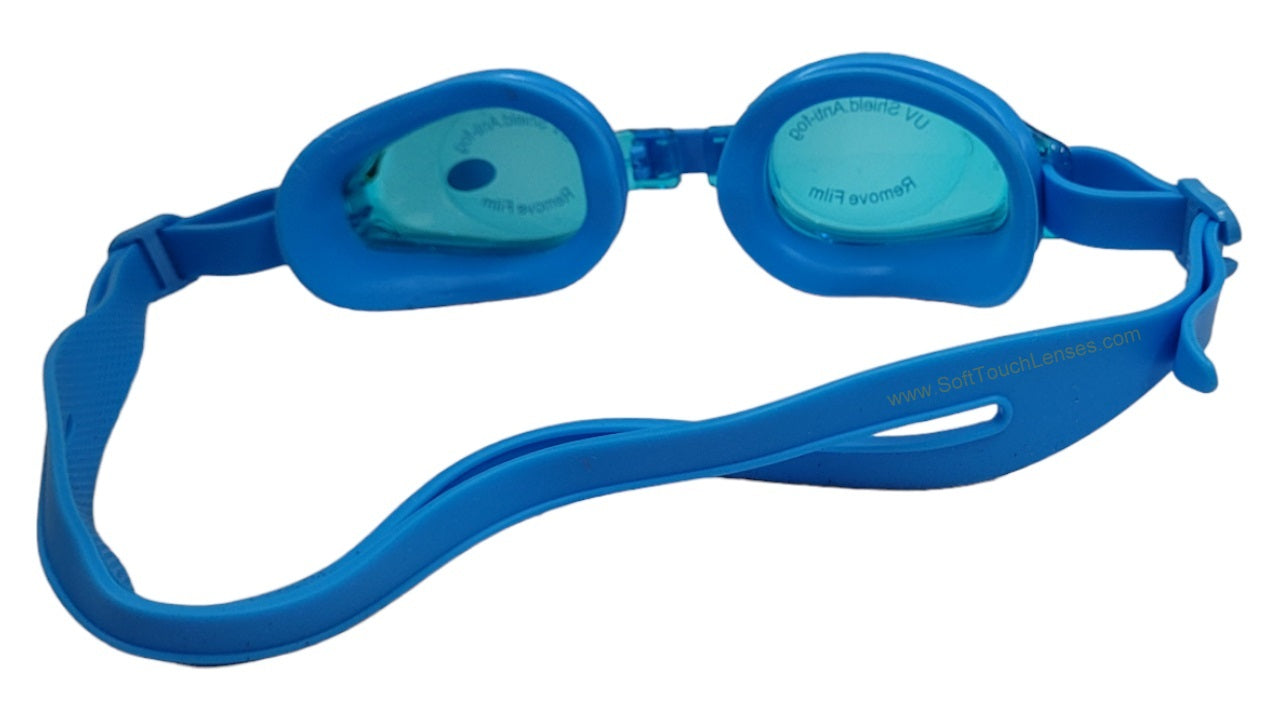 Kids Power Swimming Goggles Rx Prescription Optical Corrective Lenses with UV Protection, Anti-Fog ( 3yr to 8yr )