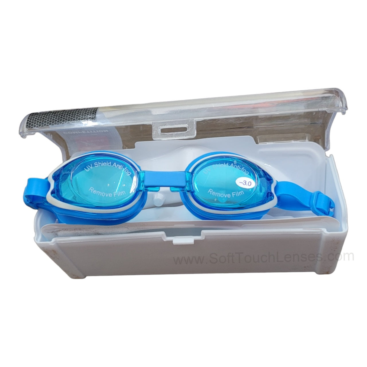 Kids Customized Power Swimming Goggles Rx Prescription Optical Corrective Lenses with UV Protection - ( 3yr to 8yr ) by affaires