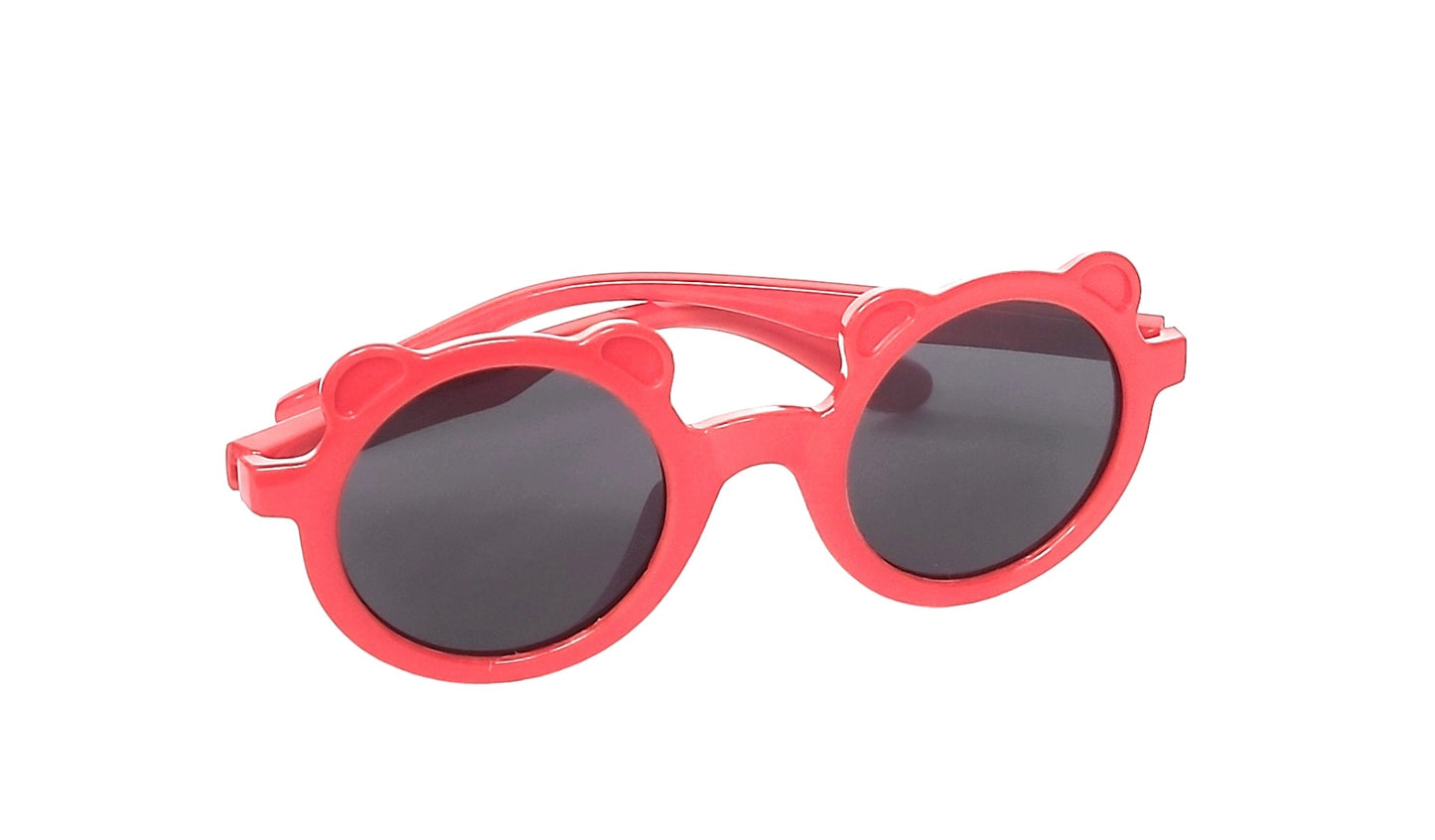 Kids polarized sunglasses for Kids Girls and Boys ( 3yrs to 8yrs ) – affaires-9005-Red