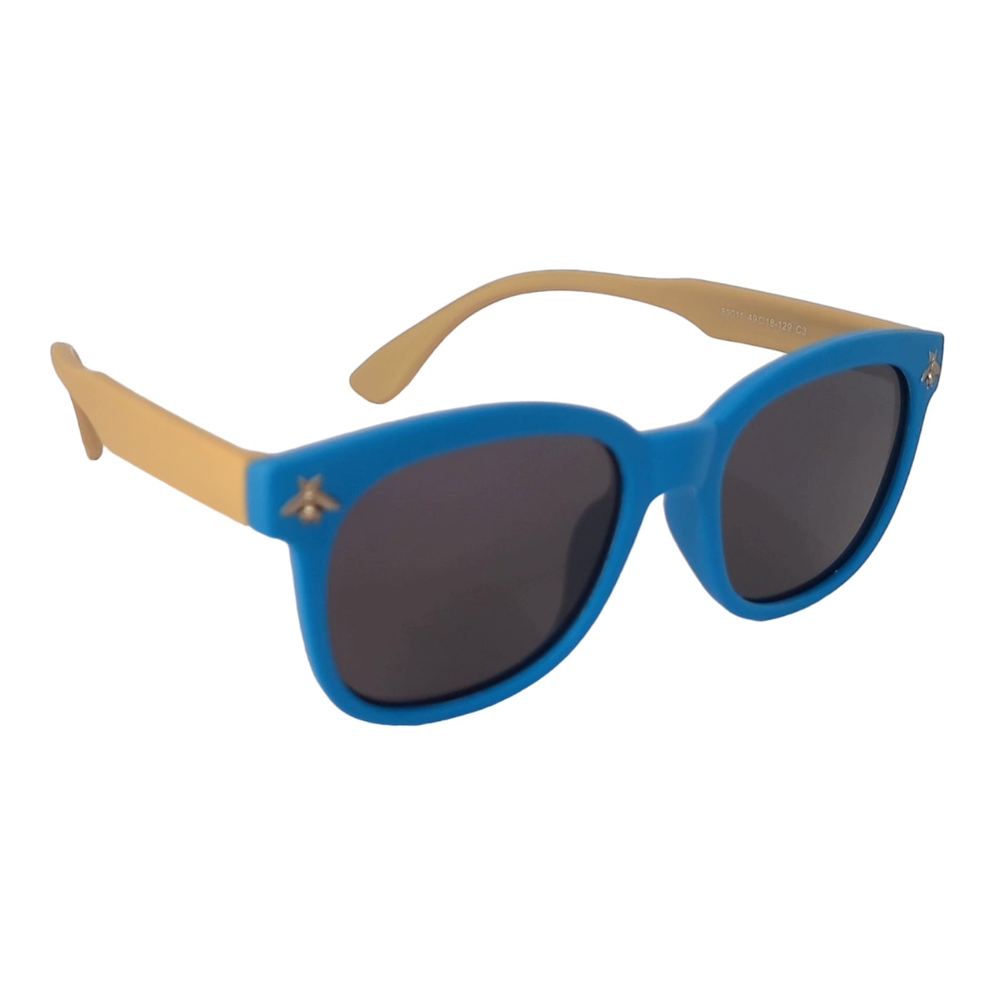 Stylish Kids Polarized Sunglasses for Shades Age 4-9 Years Old, Girl or Boy  | affaires-9011 - Blue-Brown