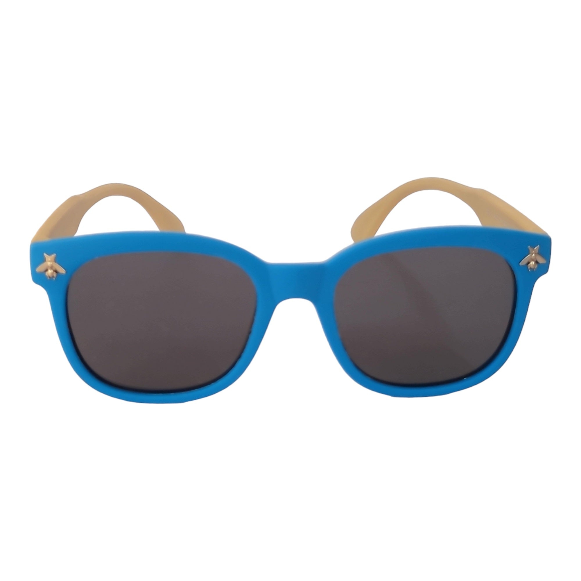 Stylish Kids Polarized Sunglasses for Shades Age 4-9 Years Old, Girl or Boy  | affaires-9011 - Blue-Brown