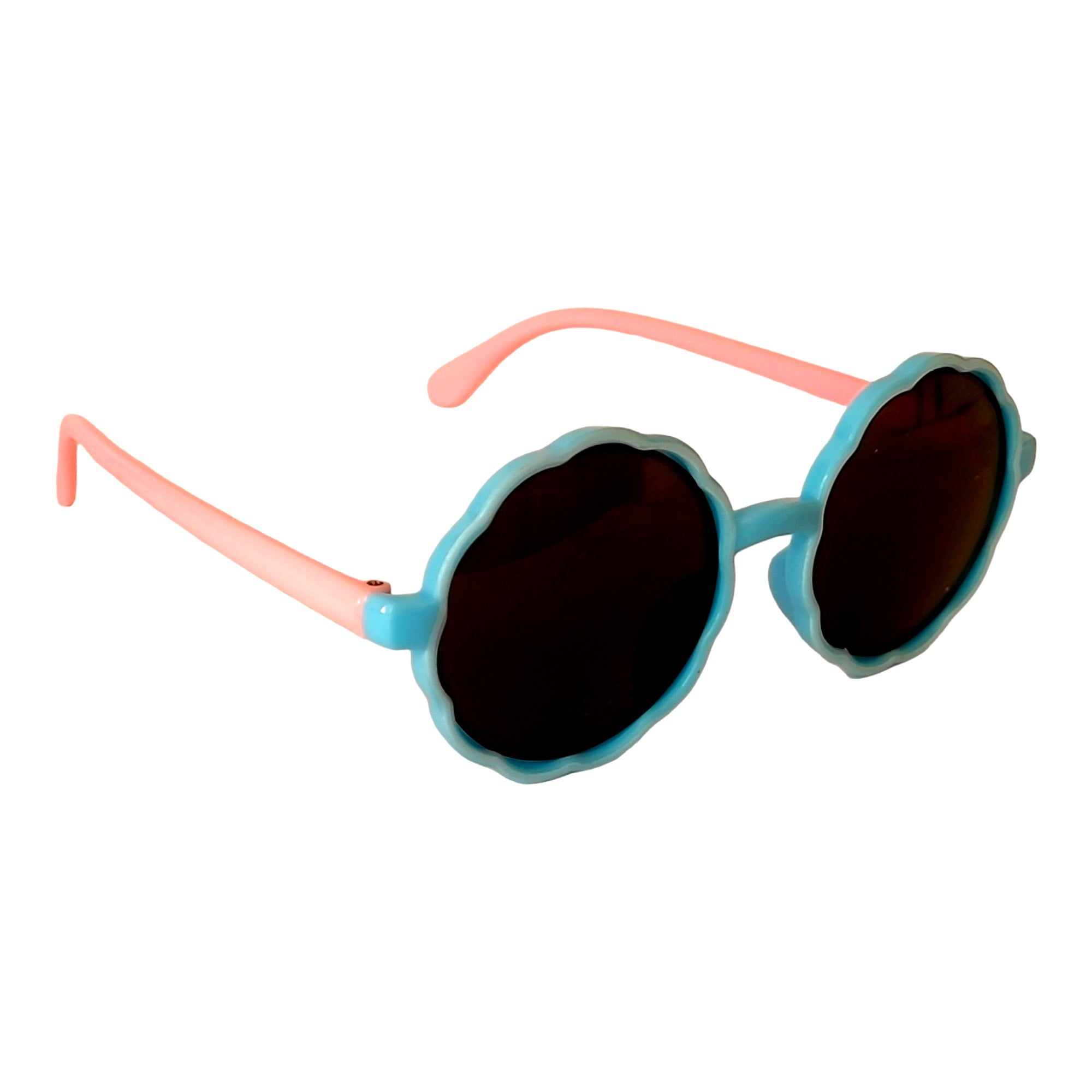 Round sunglasses for Kids ( 3yrs to 8yrs ) – affaires-2028-Blue-Pink