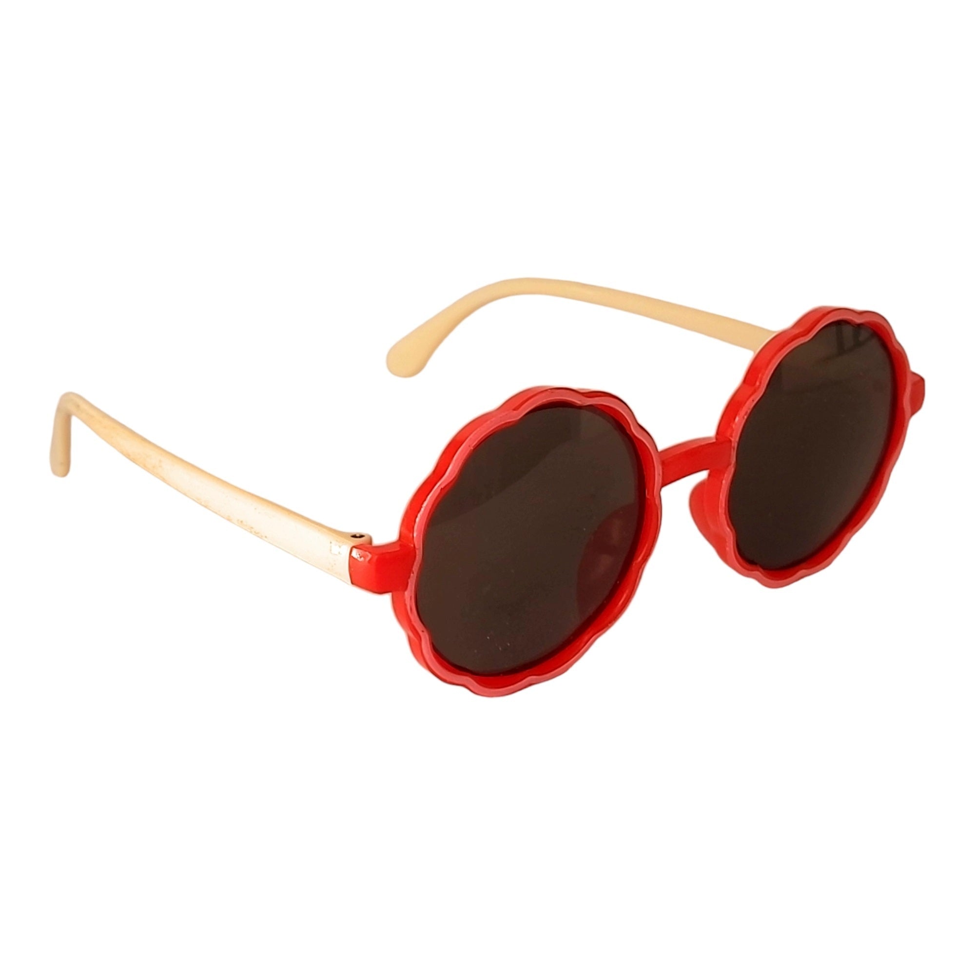 Round sunglasses for Kids ( 3yrs to 8yrs ) – affaires-2031-Red-White