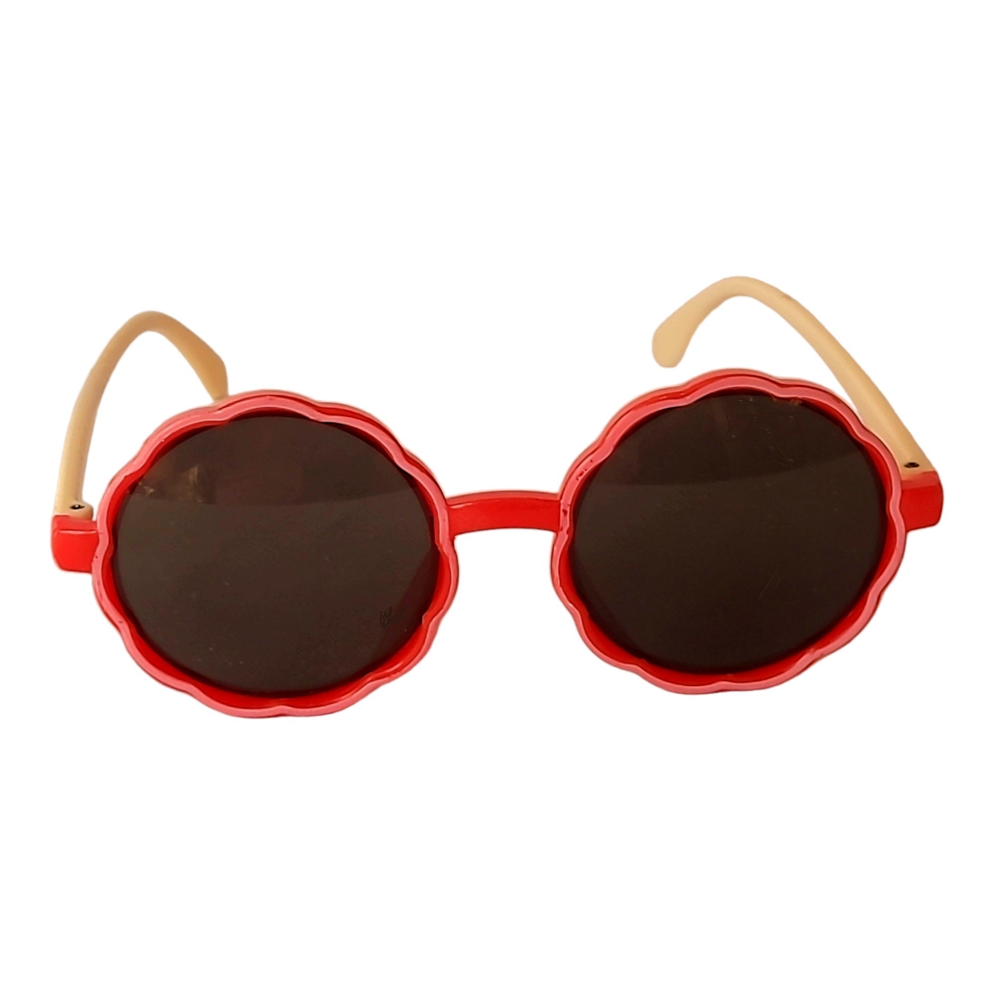 Round sunglasses for Kids ( 3yrs to 8yrs ) – affaires-2031-Red-White