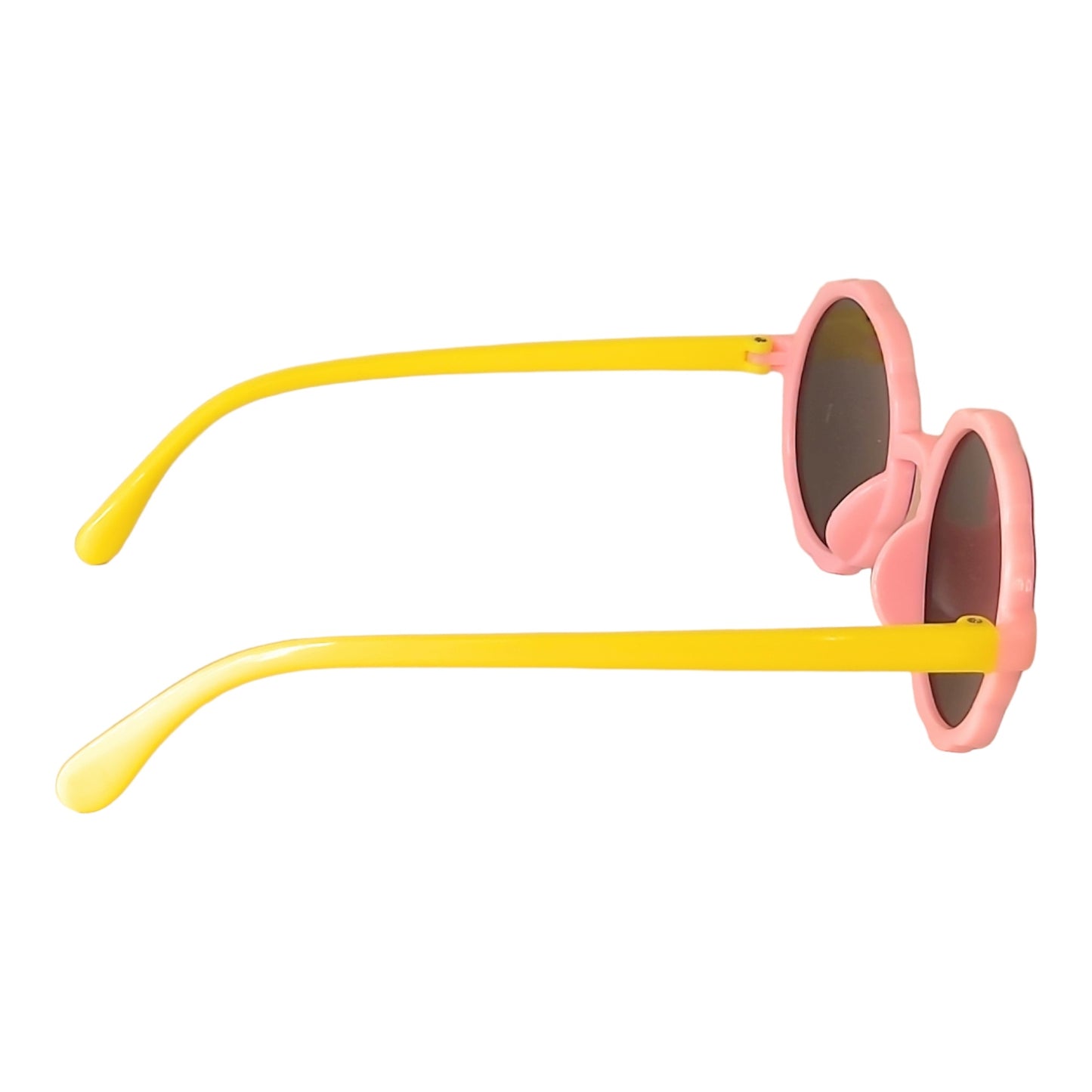 Round sunglasses for Kids ( 3yrs to 8yrs ) – affaires-2032-Pink-Yellow