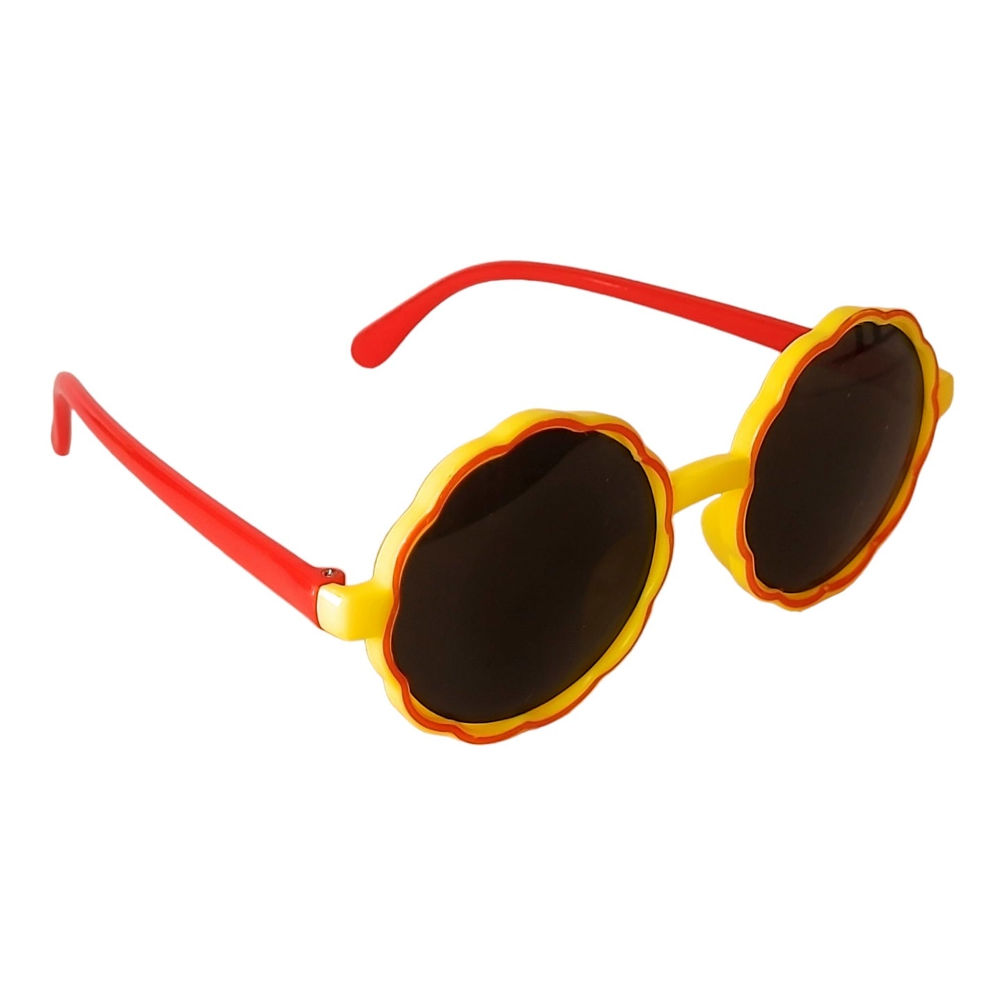 Round sunglasses for Kids ( 3yrs to 8yrs ) – affaires-2033-Yellow-Red