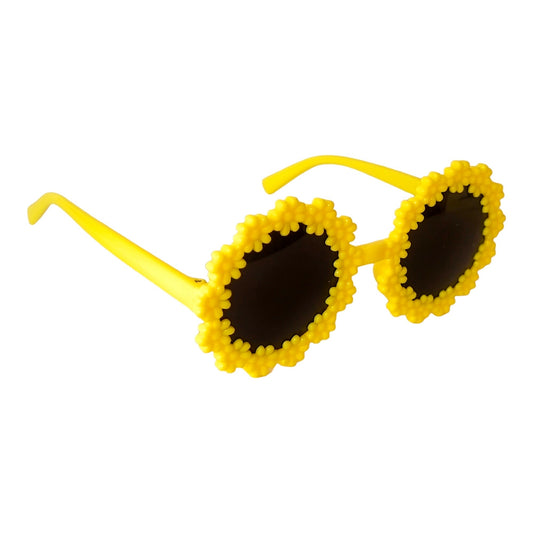 Flower Shape Round Sunglasses for kids - UV Protected Sunglasses - ( 3yrs to 8yrs ) – affaires-2034-Yellow