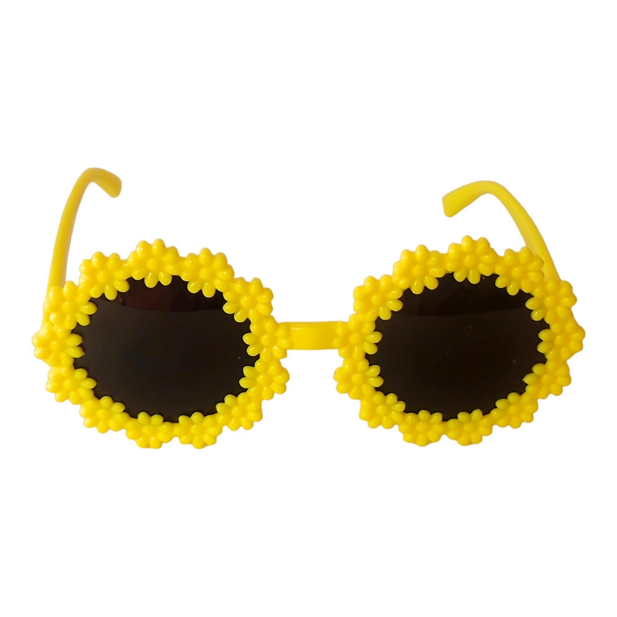 Flower Shape Round Sunglasses for kids - UV Protected Sunglasses - ( 3yrs to 8yrs ) – affaires-2034-Yellow