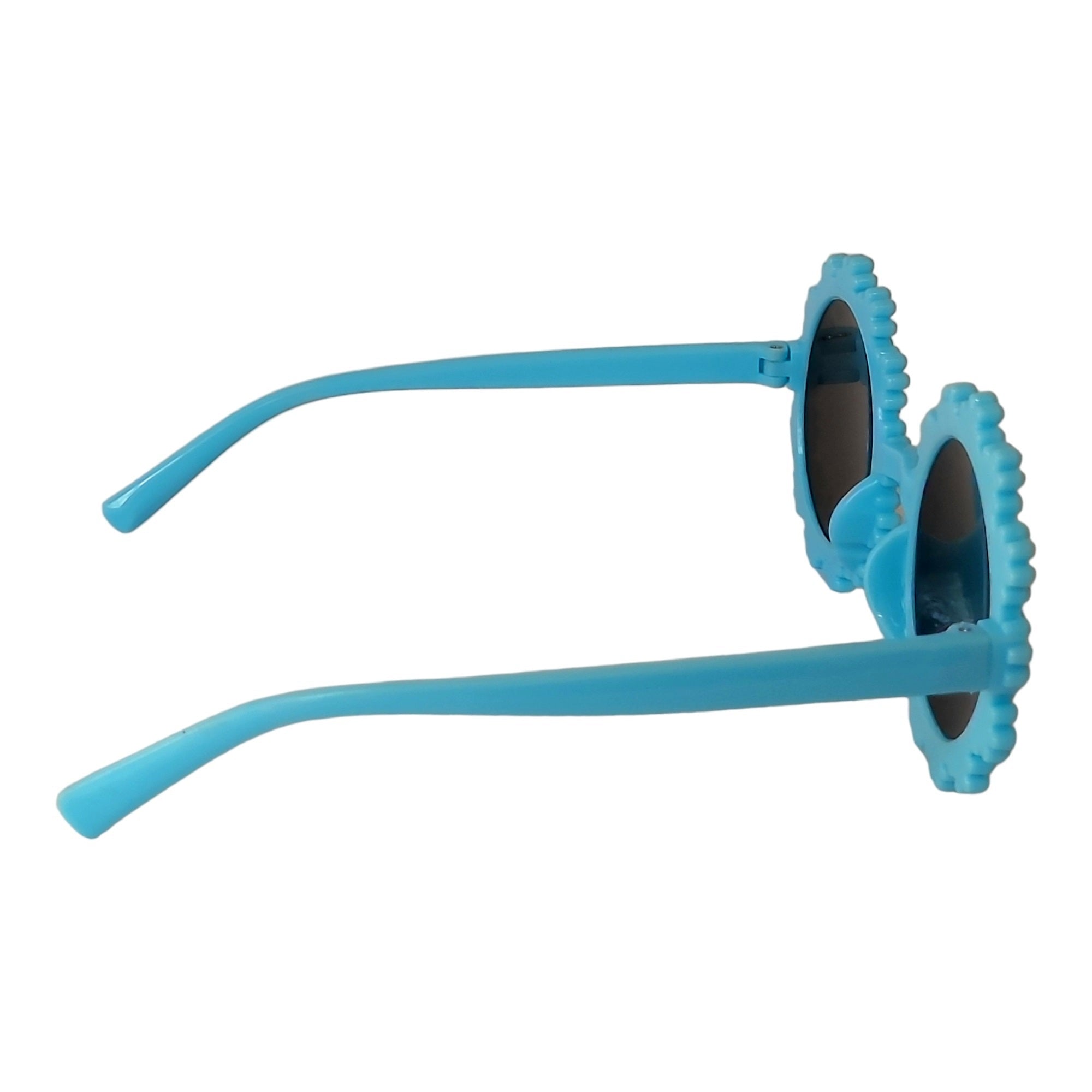 Flower Shape Round Sunglasses for kids - UV Protected Sunglasses - ( 3yrs to 8yrs ) – affaires-2036-Blue