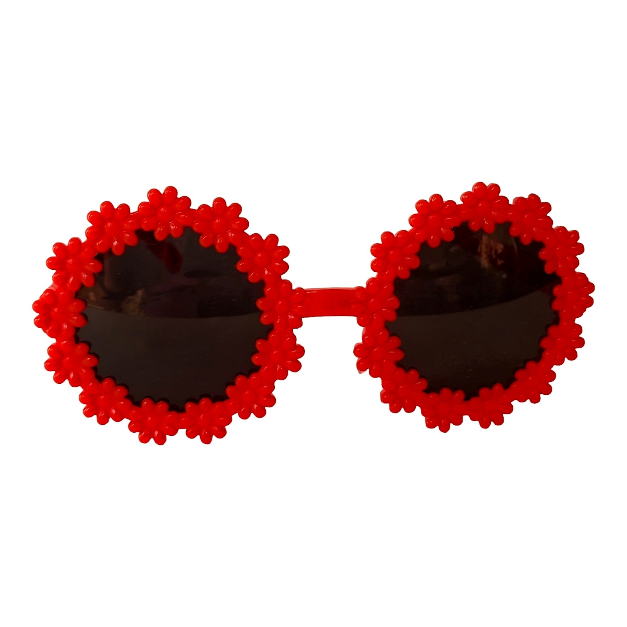 Flower Shape Round Sunglasses for kids - UV Protected Sunglasses - ( 3yrs to 8yrs ) – affaires-2038-Red