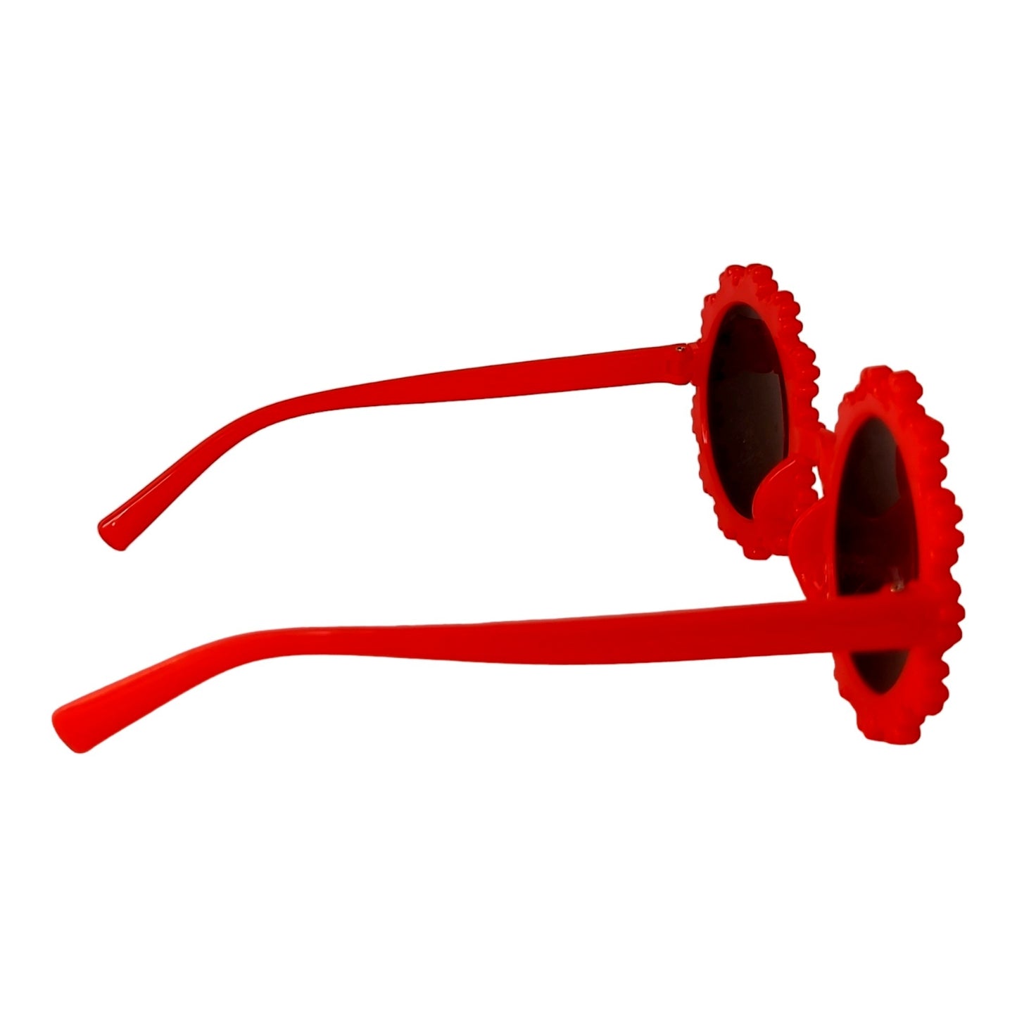 Flower Shape Round Sunglasses for kids - UV Protected Sunglasses - ( 3yrs to 8yrs ) – affaires-2038-Red