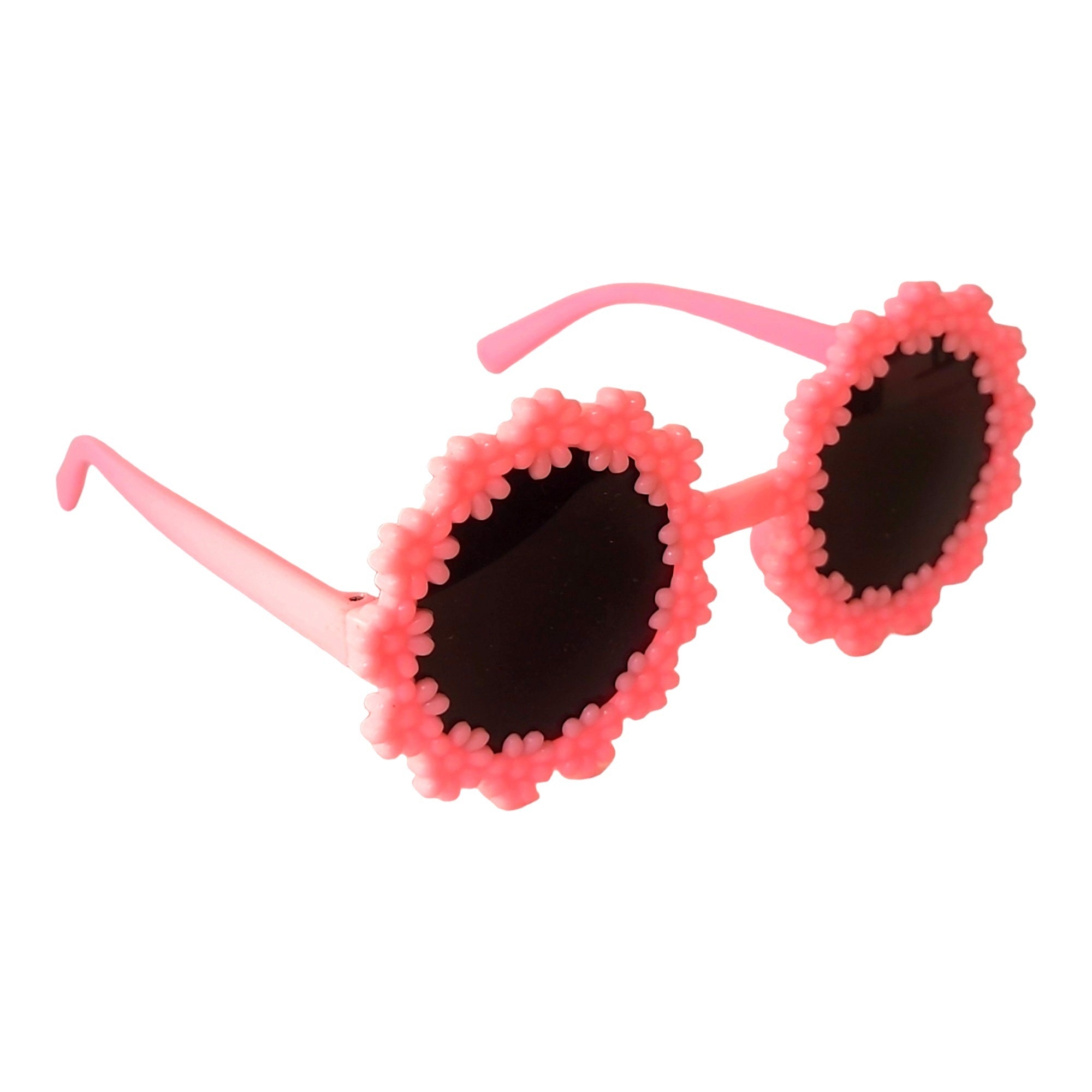 Flower Shape Round Sunglasses for kids - UV Protected Sunglasses - ( 3yrs to 8yrs ) – affaires-2039-Pink