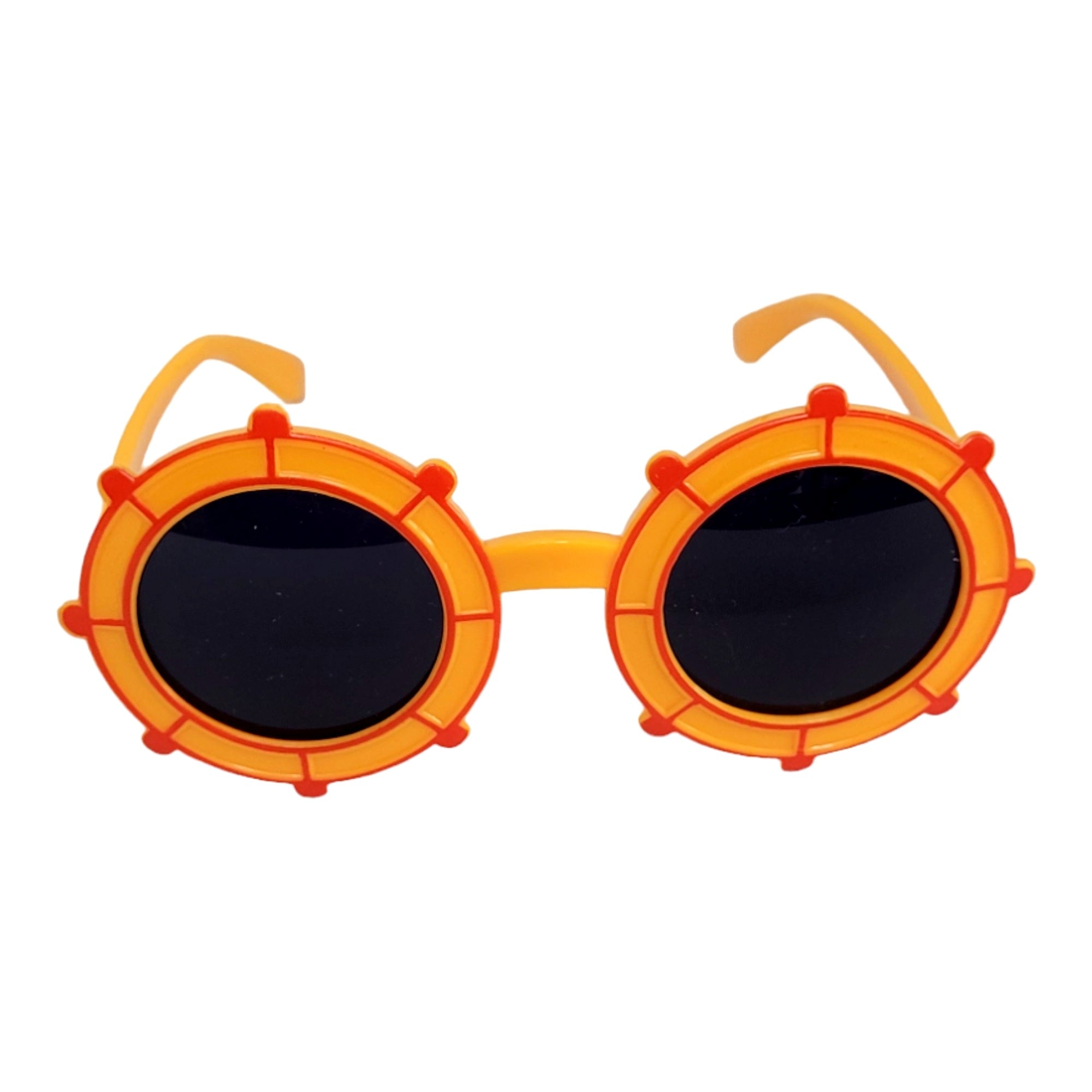 Round Shape Sunglasses for kids - UV Protected Sunglasses - ( 3yrs to 8yrs ) – affaires-2043-Orange