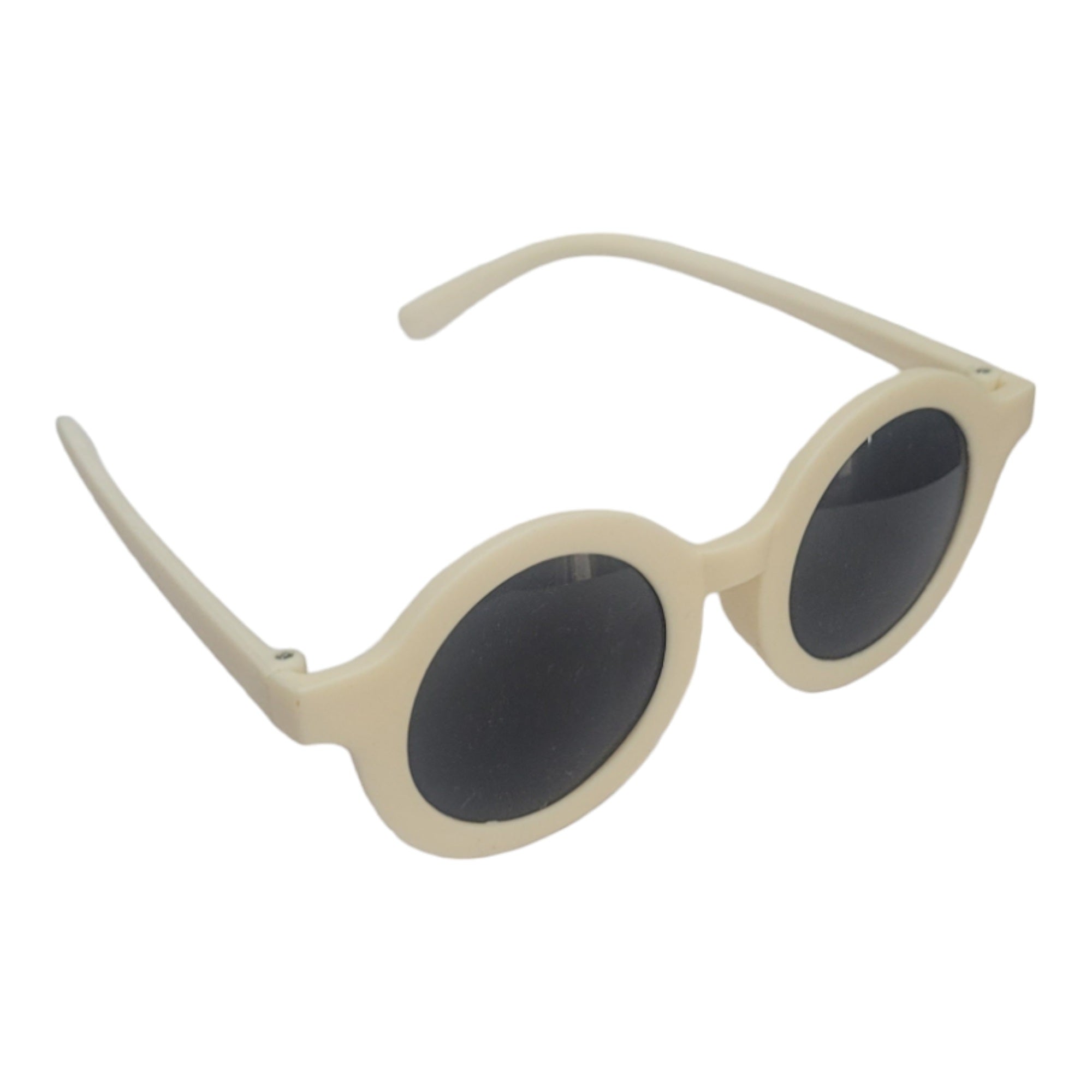 Round Kids sunglasses for Girls and Boys ( 3yrs to 8yrs ) – affaires-2025-Off-White