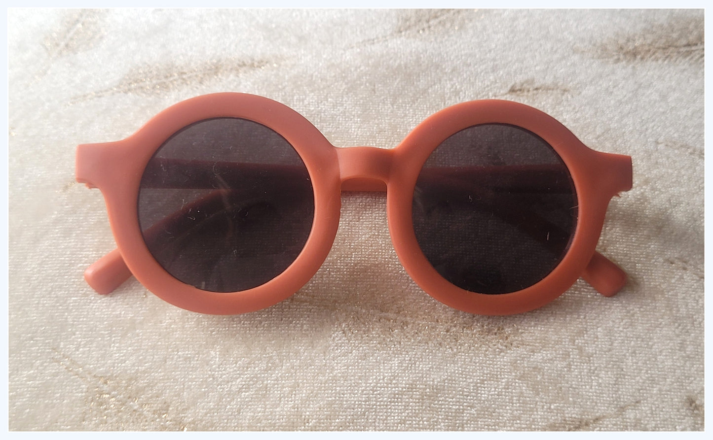 Round Kids sunglasses for Girls and Boys ( 3yrs to 8yrs ) – affaires-2027-Orange