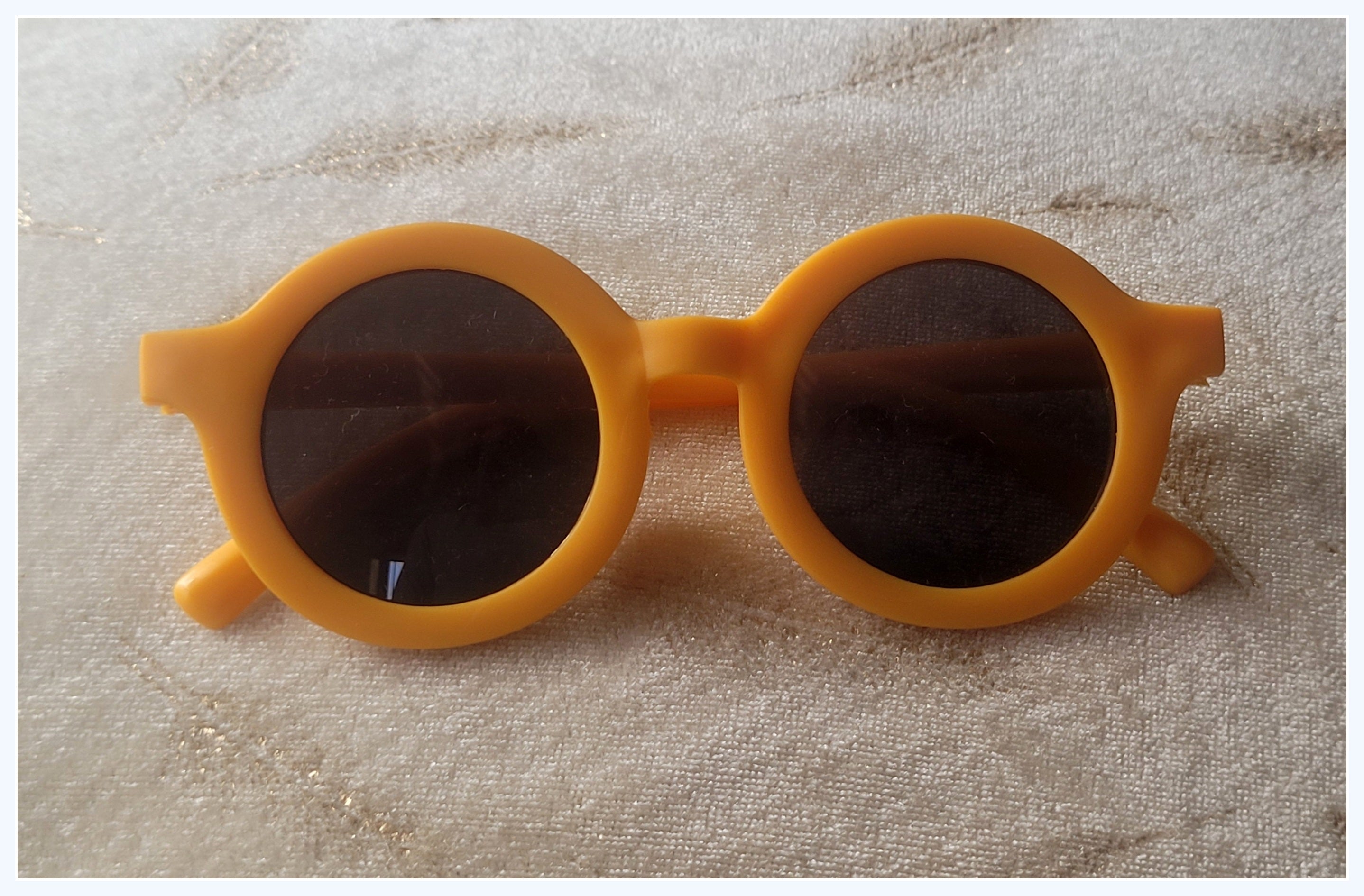 Round Kids sunglasses for Girls and Boys ( 3yrs to 8yrs ) – affaires-2023-Yellow