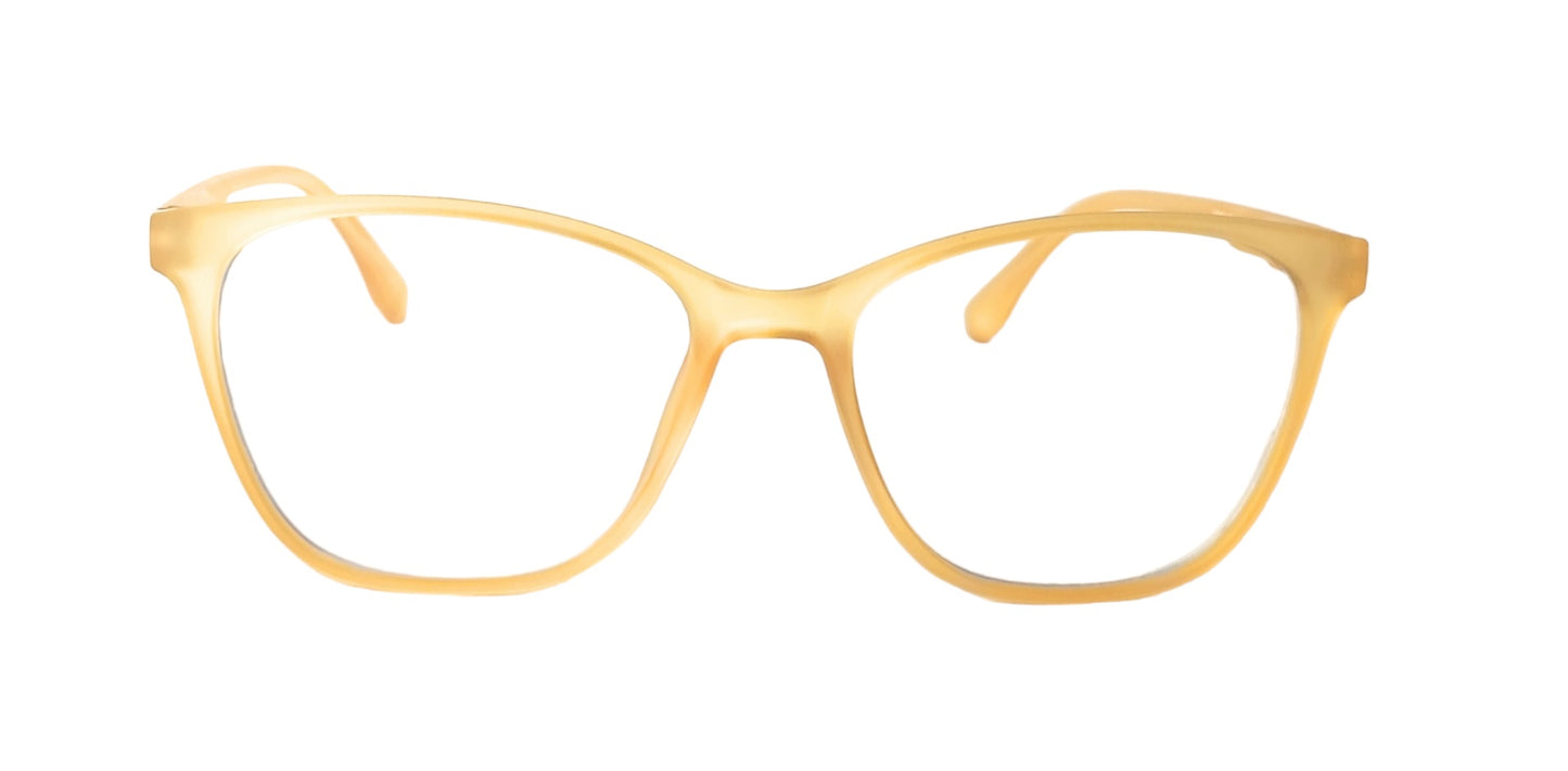 affaires BLU Trendy | Zero Power Blue Cut Computer Glasses | Anti Glare, Lightweight & Blocks Harmful Rays | UV Protection Specs | Men & Women | LK 890| LK-323 - Yellow