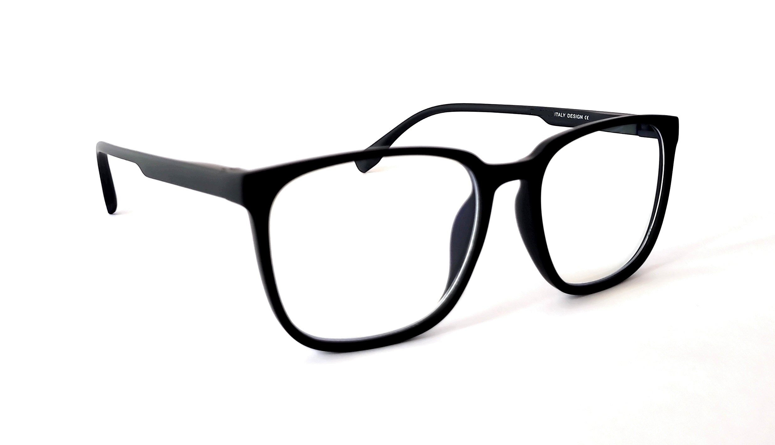 Affaires Black Blue Cut Glasses