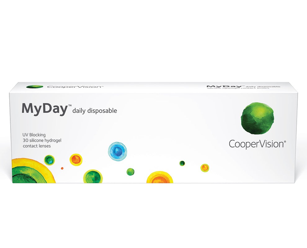 MyDay Daily Disposable Contact Lenses COOPERVISION 1DAY Disposable ( 30PCS IN A BOX )