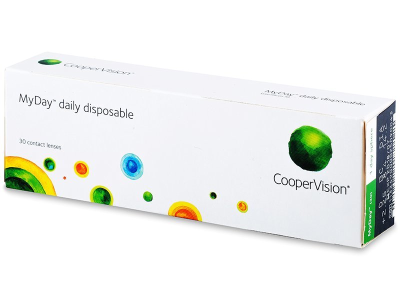 MyDay Daily Disposable Contact Lenses COOPERVISION 1DAY Disposable ( 30PCS IN A BOX )