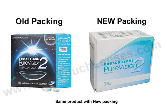 Bausch & Lomb PureVision2 HD Monthly Disposable contact lenses (6 Lens per Box)