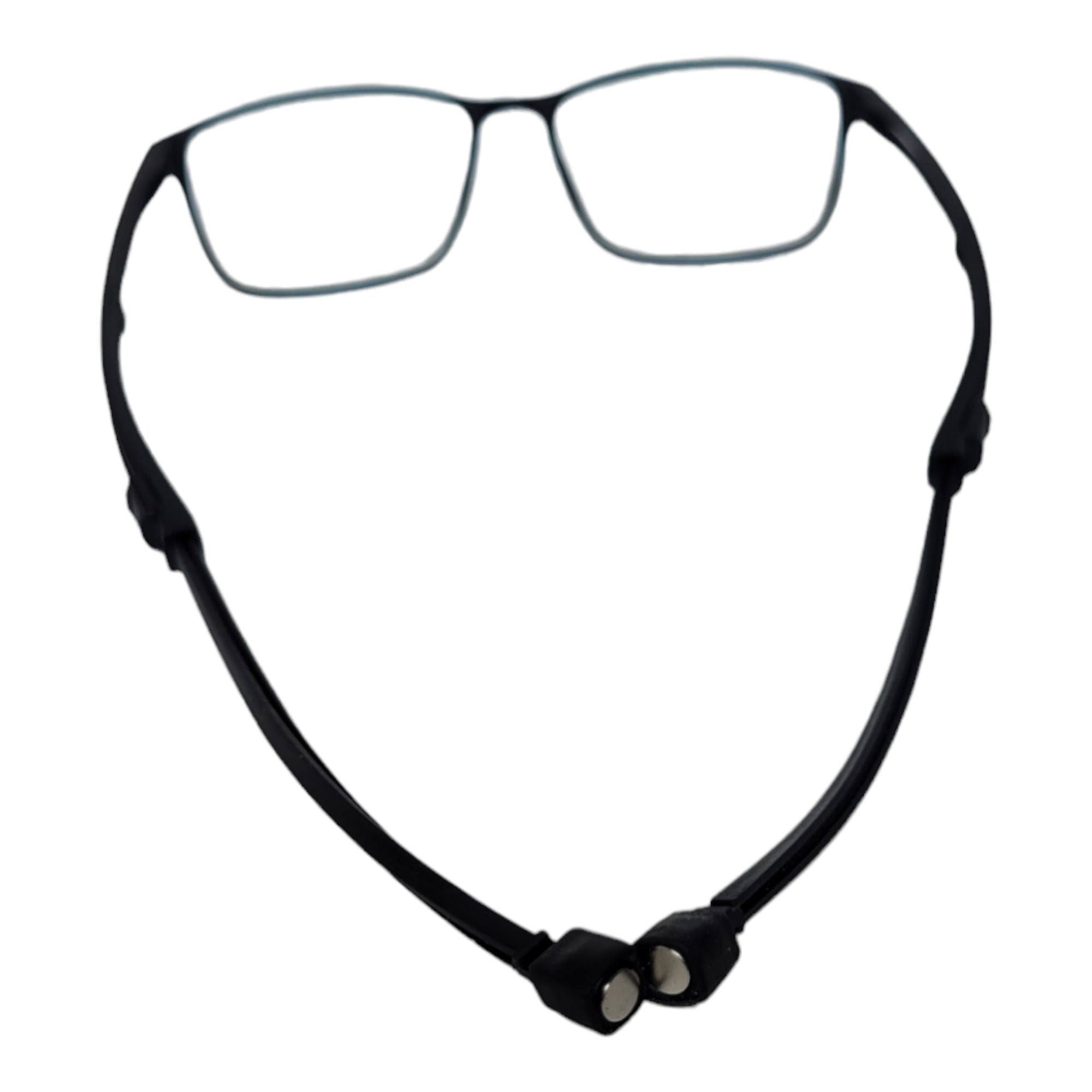 Black unisex magnetic reading glasses