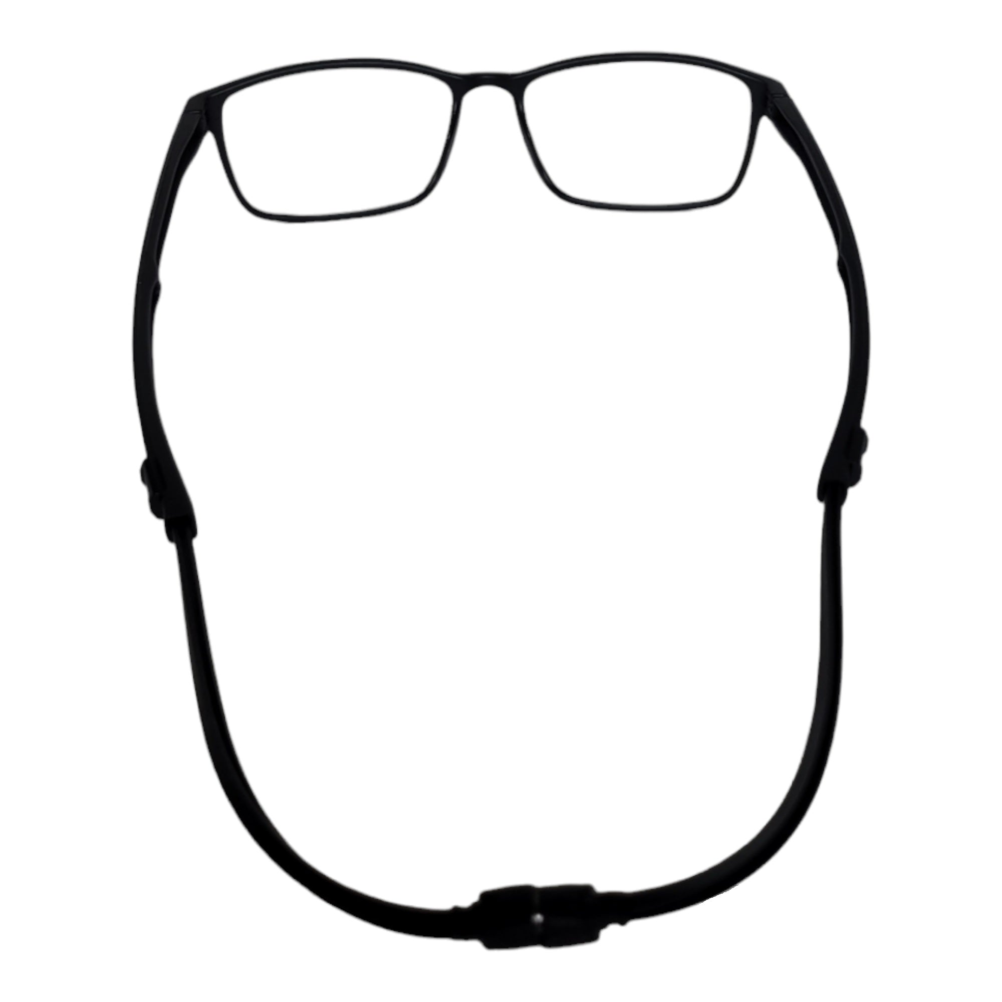 Black unisex magnetic reading glasses