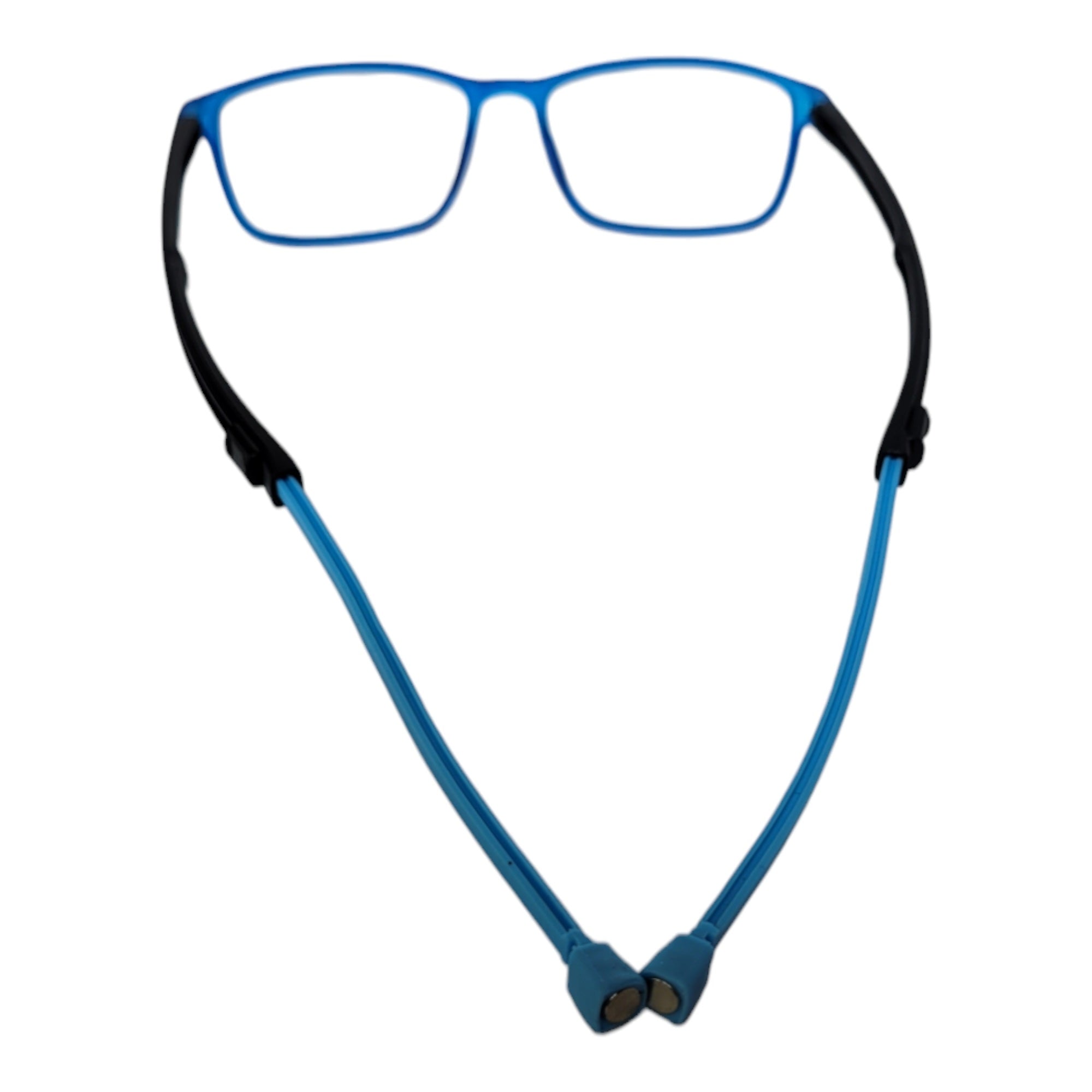 Blue unisex magnetic reading glasses