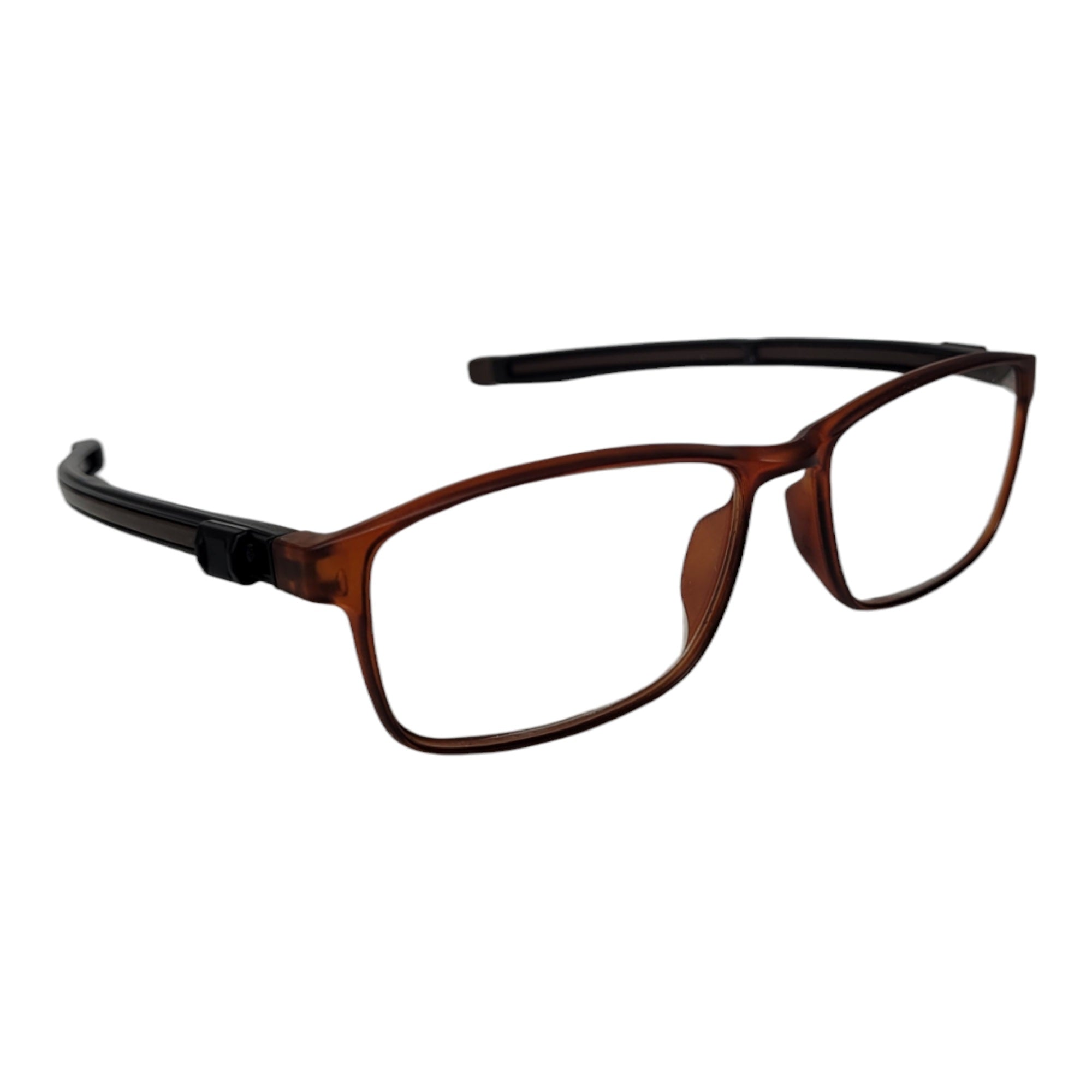 Brown unisex magnetic reading glasses