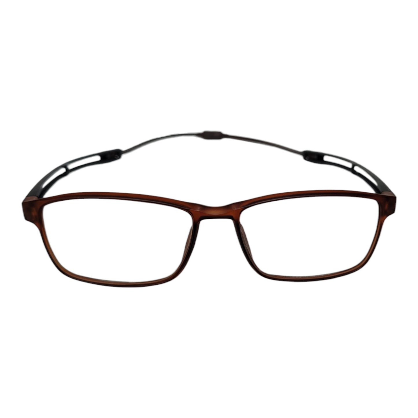 Affaires Magnetic Reading Glasses Full Rim Rectangular Unisex Spectacle Frame | Back Magnetic Connect Reader glasses | Color Brown